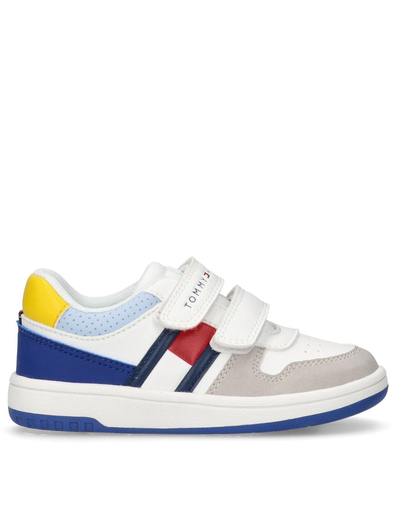 tommy-hilfiger-boys-skyler-flag-low-cut-velcro-trainers-multi