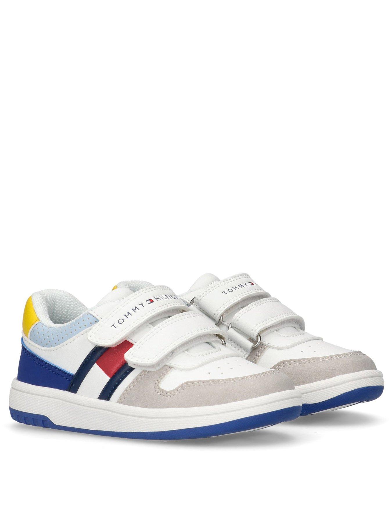 tommy-hilfiger-boys-skyler-flag-low-cut-velcro-trainers-multistillFront