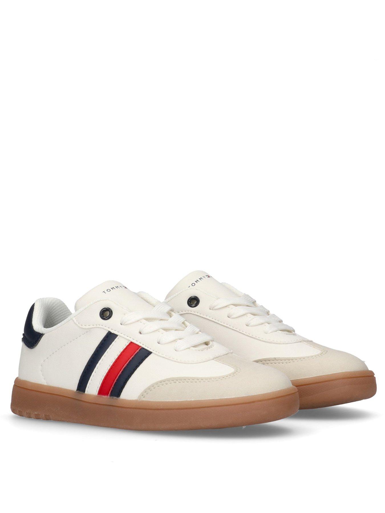 tommy-hilfiger-kids-jack-stripe-low-cut-lace-up-sneakers-off-whitestillFront