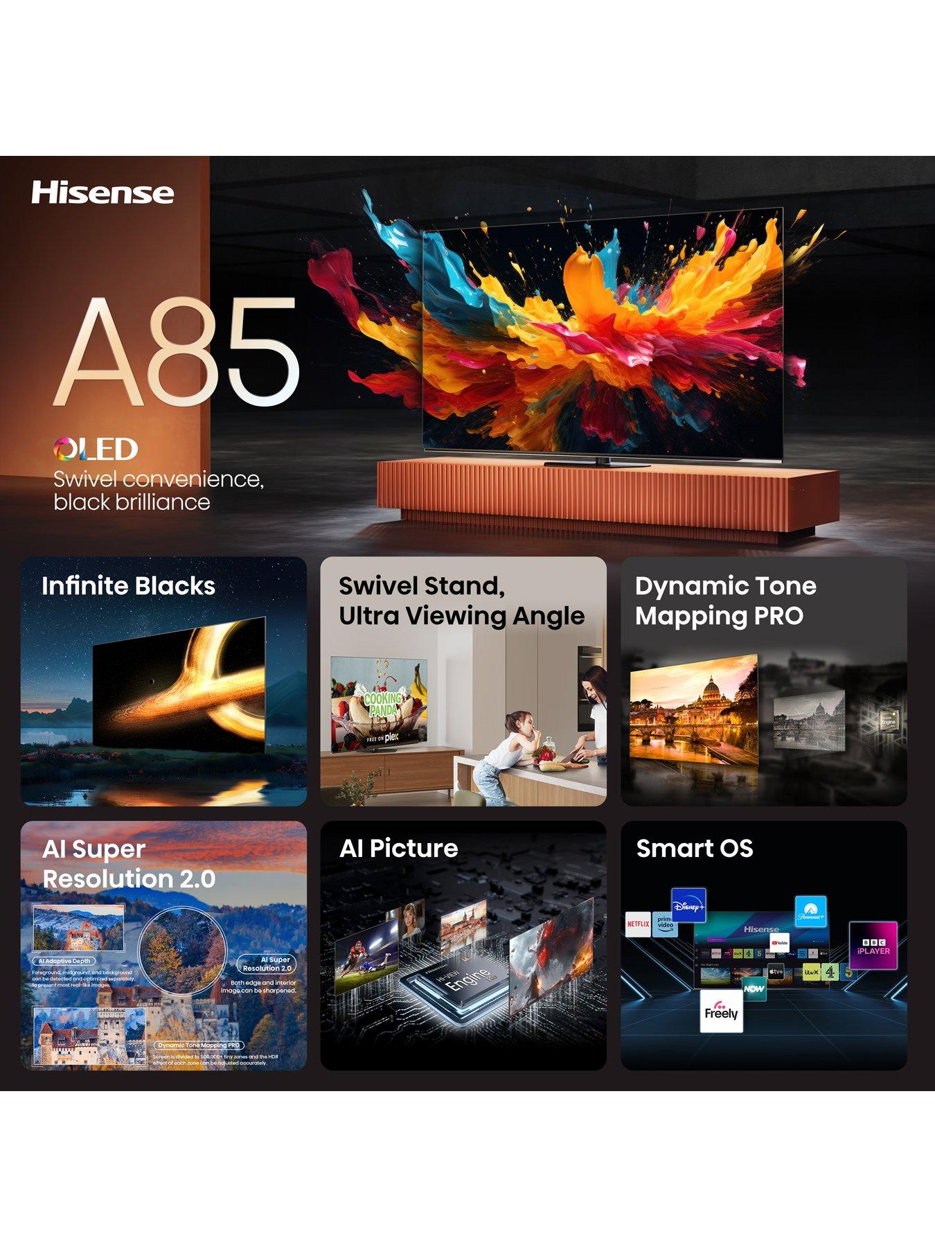 Image 4 of 7 of Hisense 55A85NTUK 55-inch, OLED 4K Ultra HD Smart TV