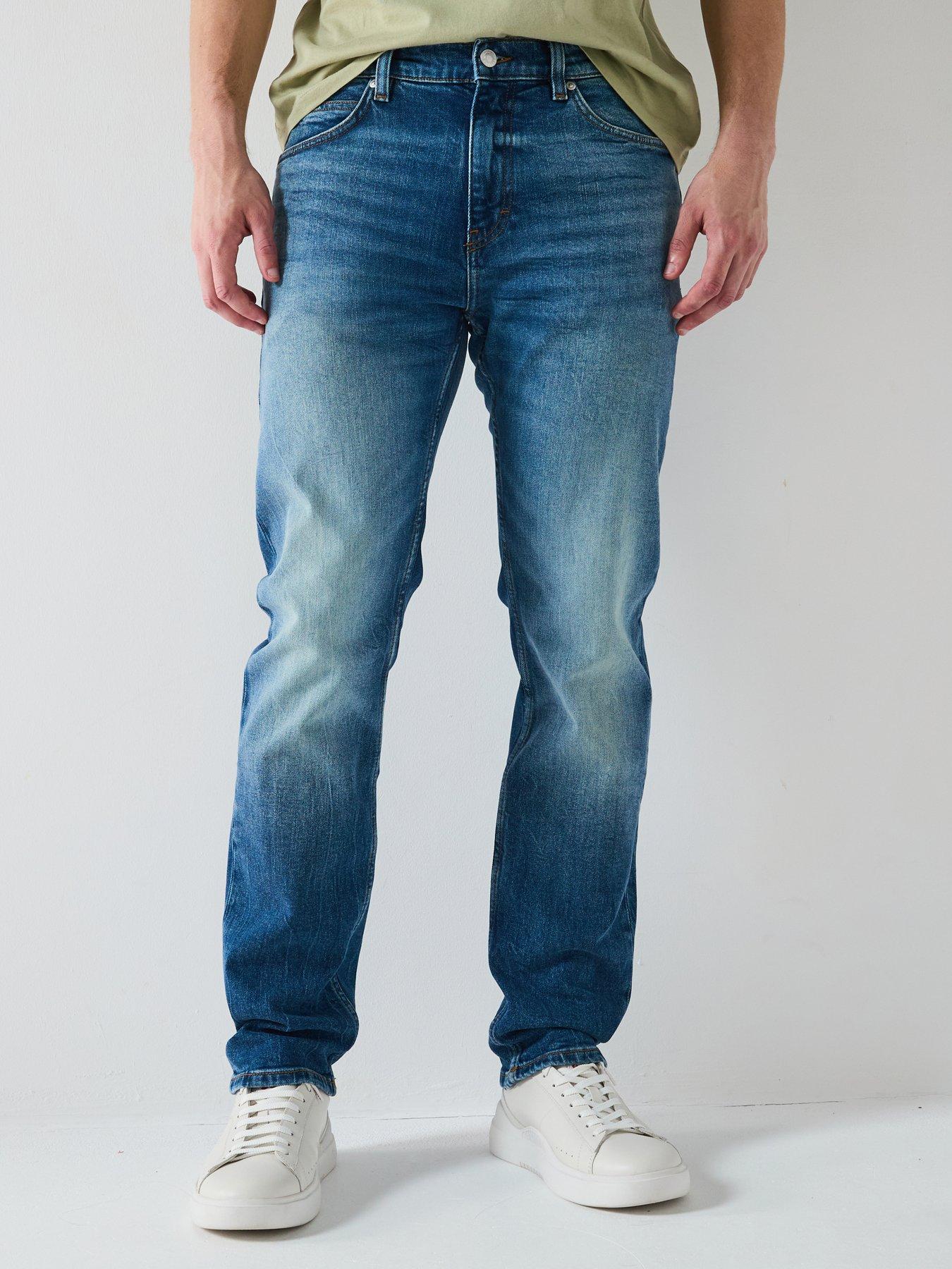 Image 1 of 5 of HUGO 708 Slim Fit Jeans - Medium Blue