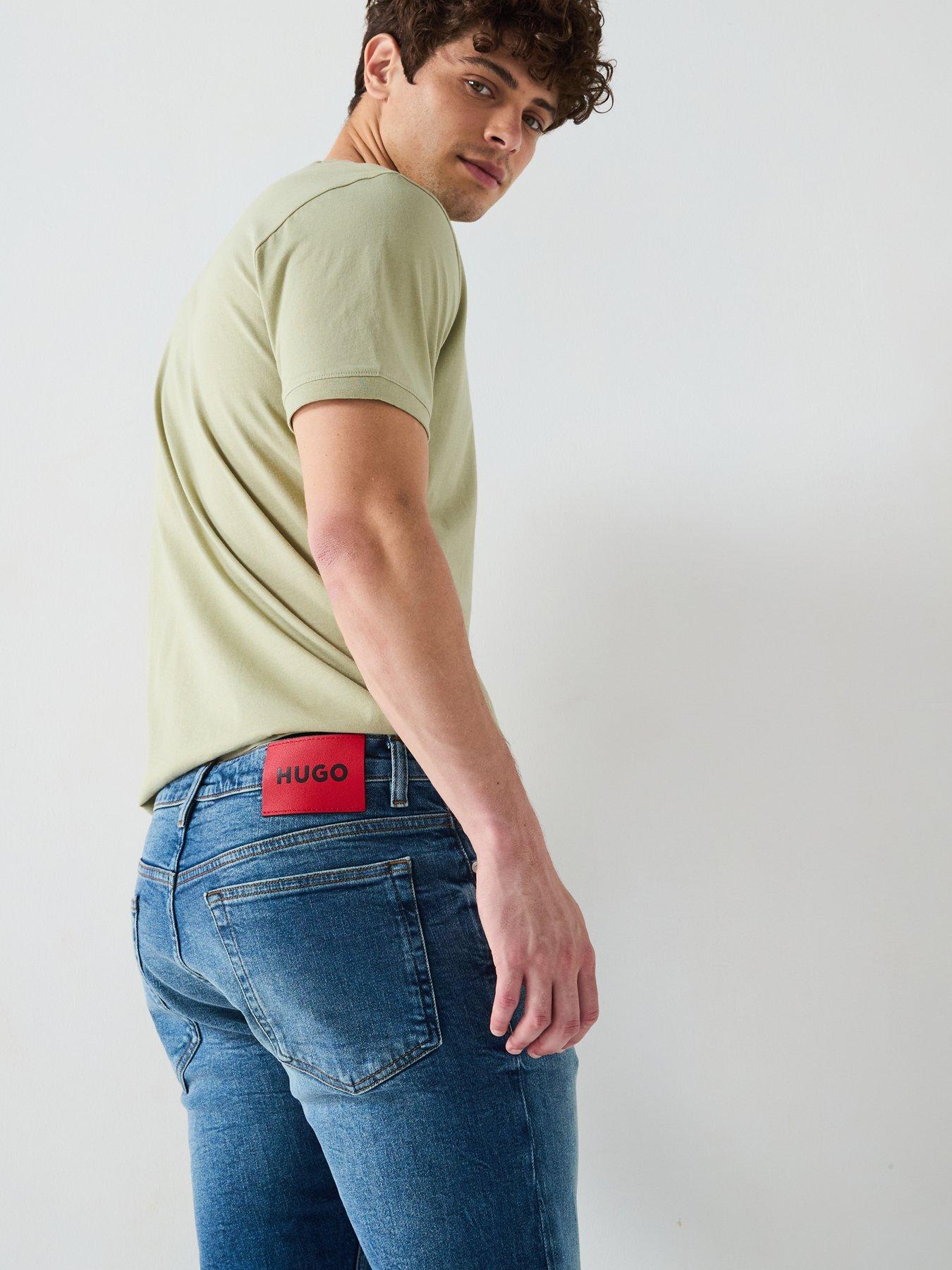 Image 4 of 5 of HUGO 708 Slim Fit Jeans - Medium Blue