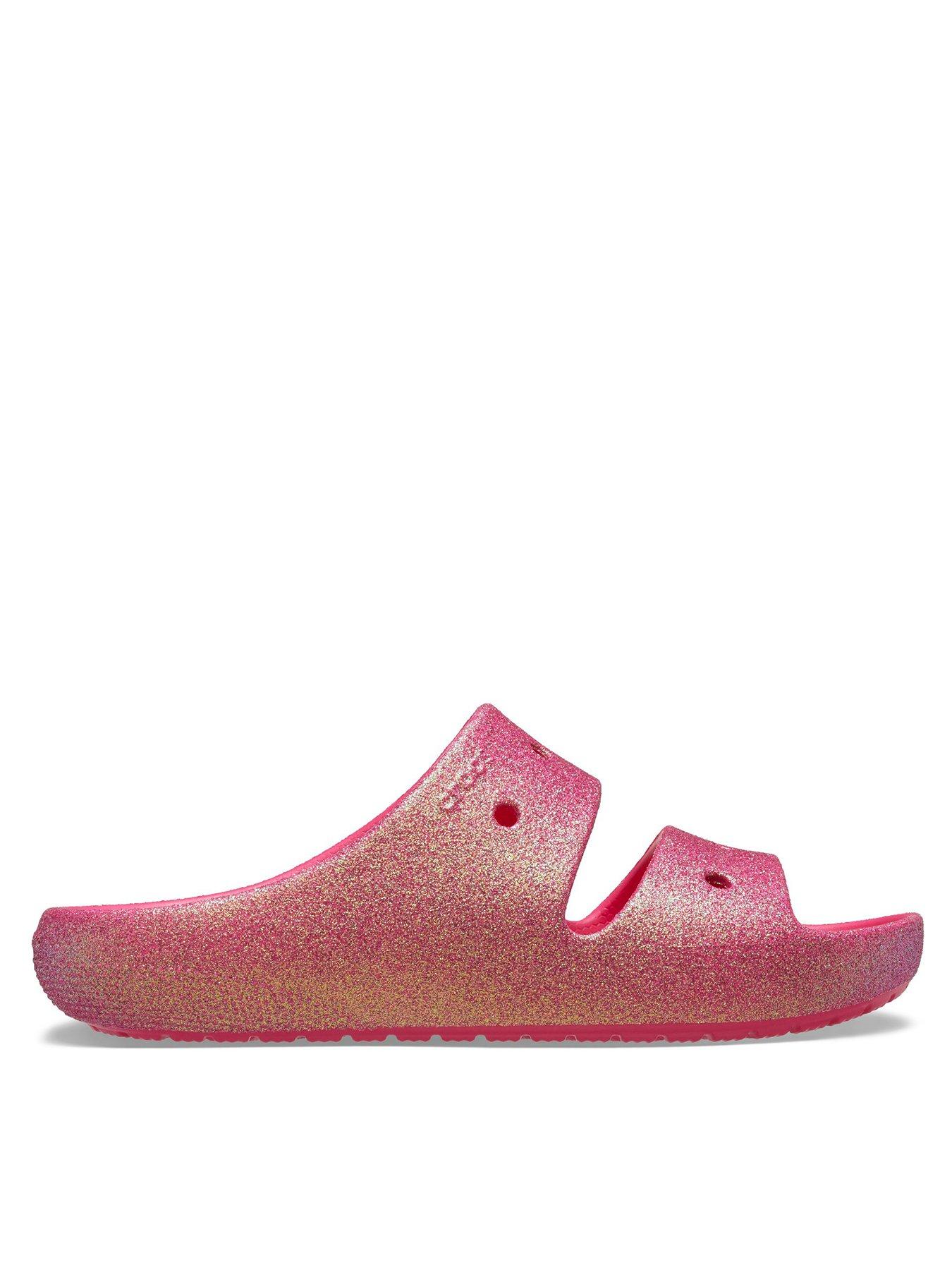 crocs-classic-iridescent-glitter-sandal-2-pink