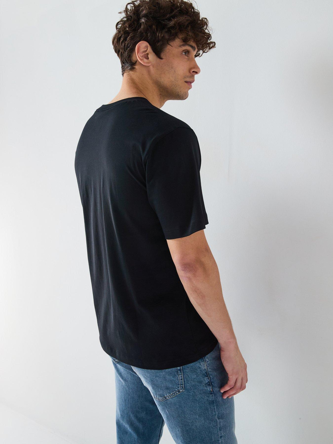Image 2 of 5 of HUGO Darthy Relaxed Dog Polaroid Print T-Shirt - Black