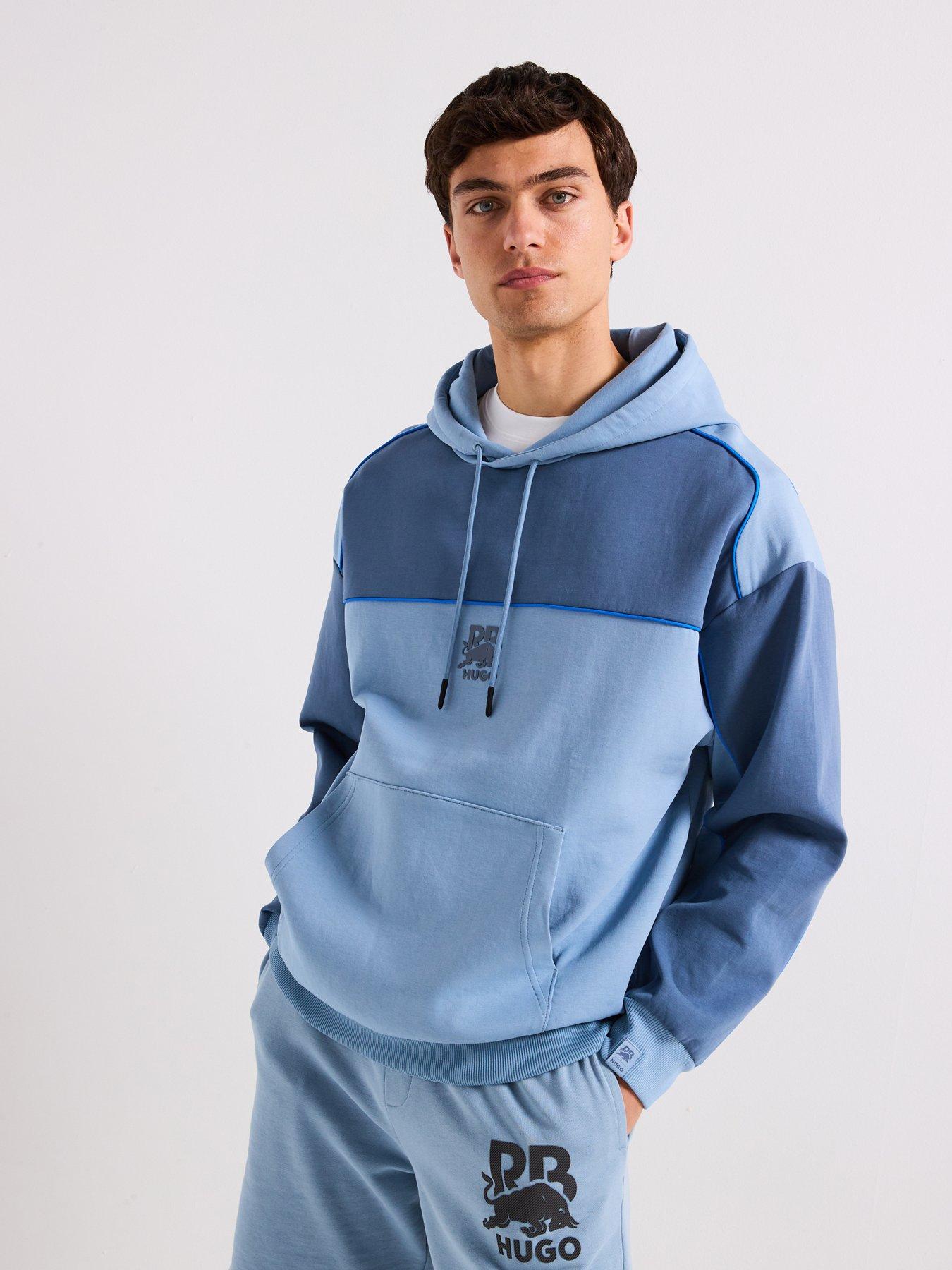 hugo-x-rb-dilverston-piped-overhead-hoodie-medium-bluefront