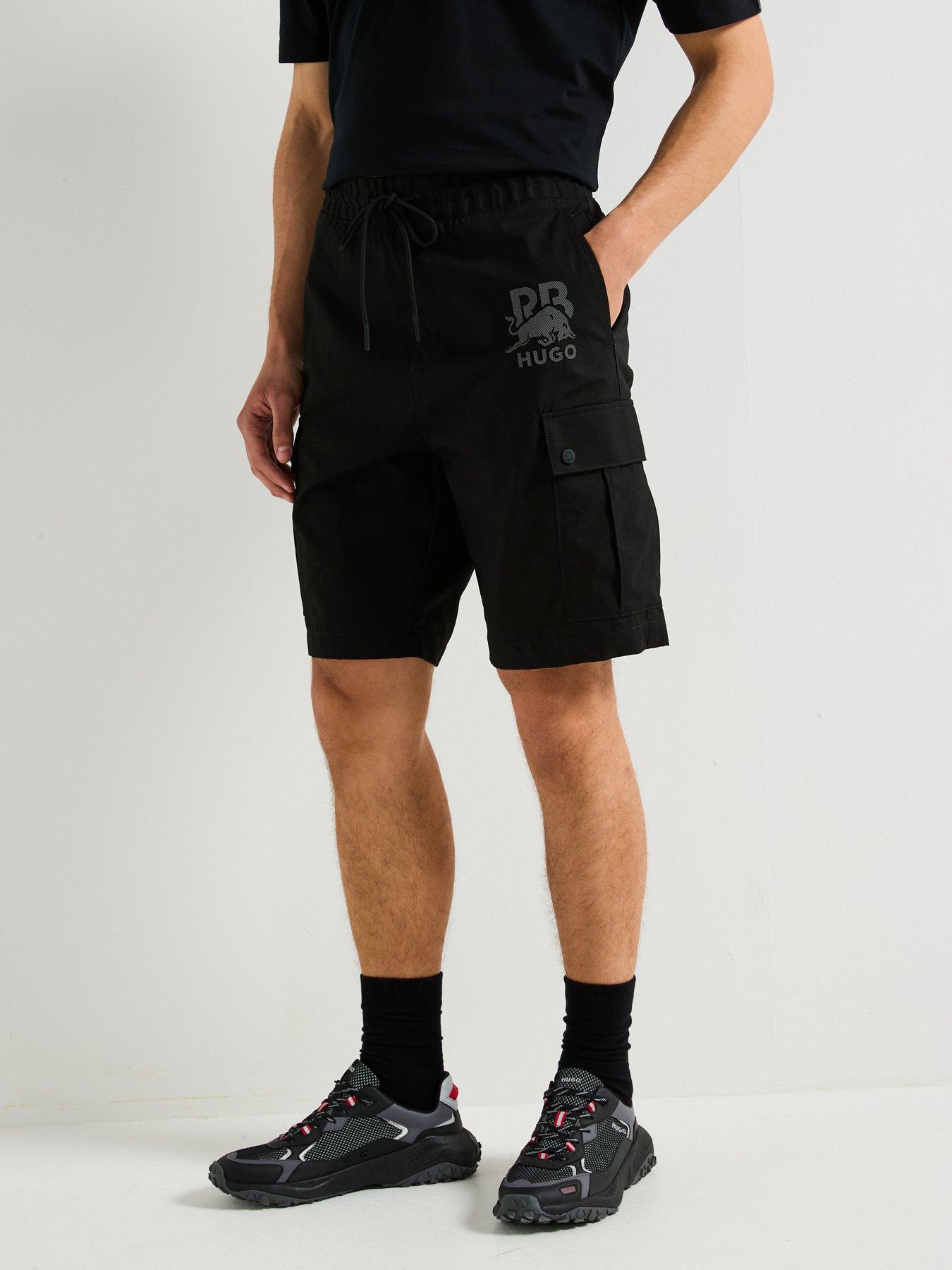 HUGO X RB Garlio Cargo Shorts - Black