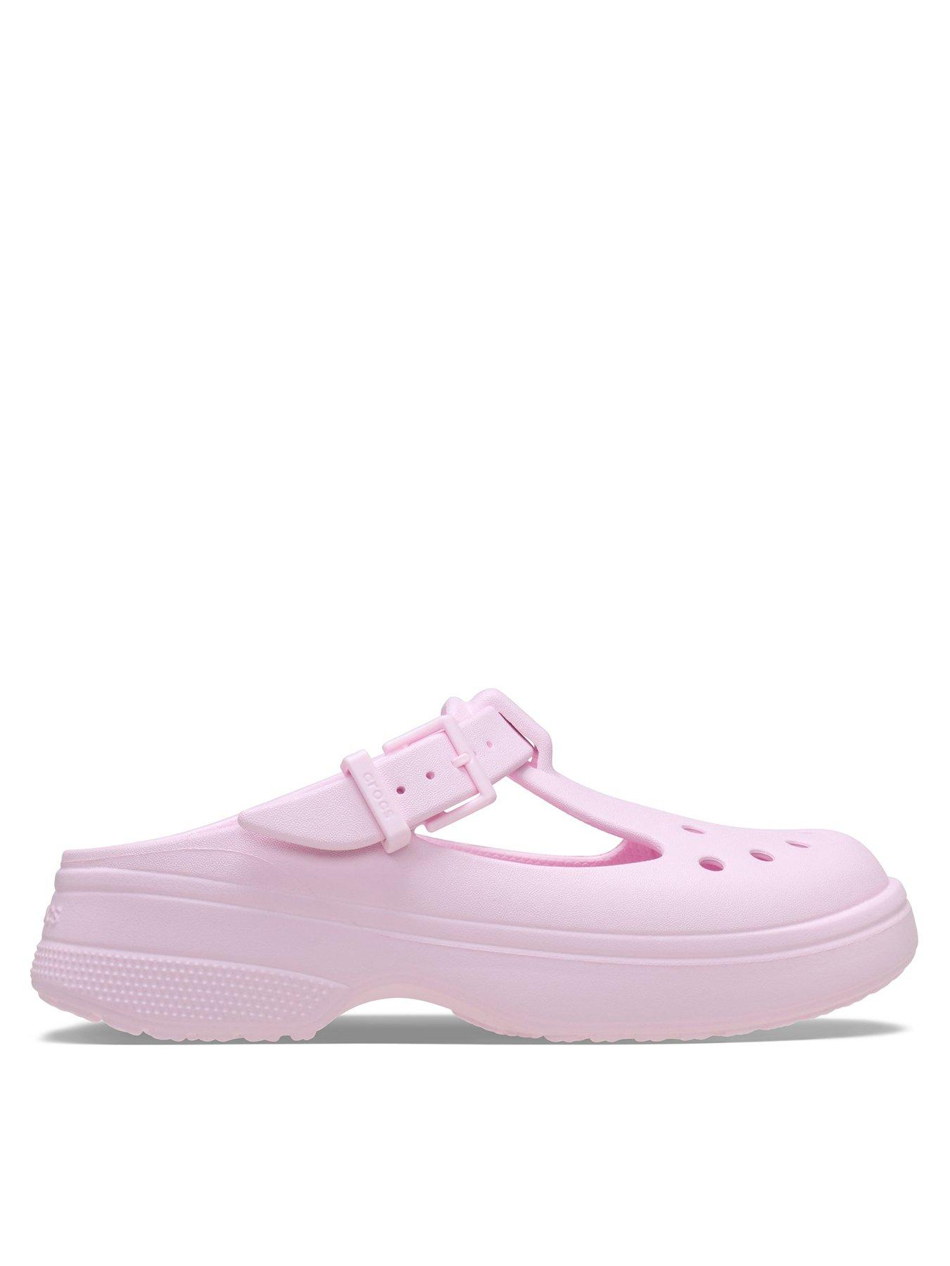 Image of Crocs Classic Mary Jane Clog Shoe - Pink
