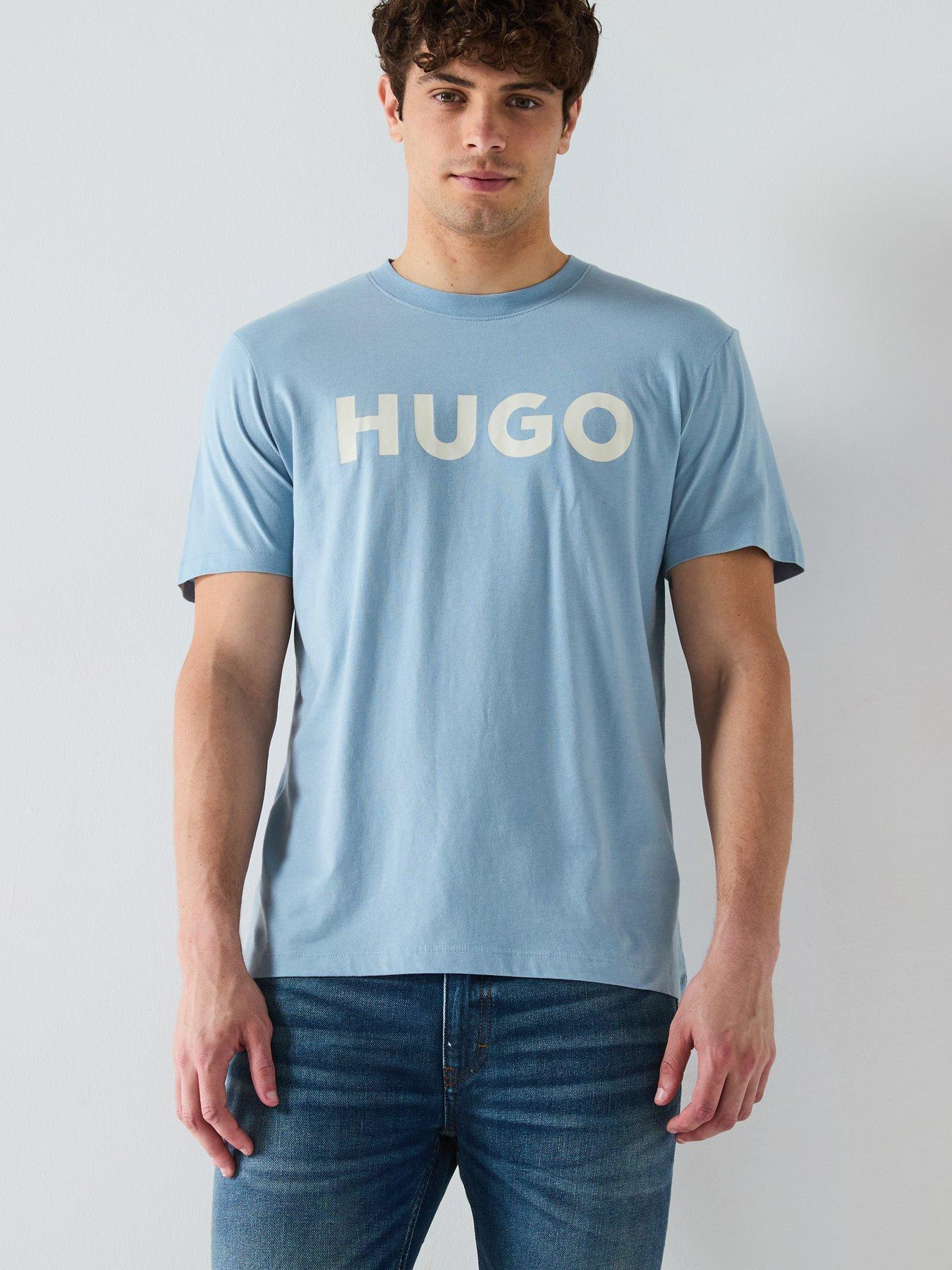 undefined Dulivio Regular Fit Large Logo T-Shirt - Blue