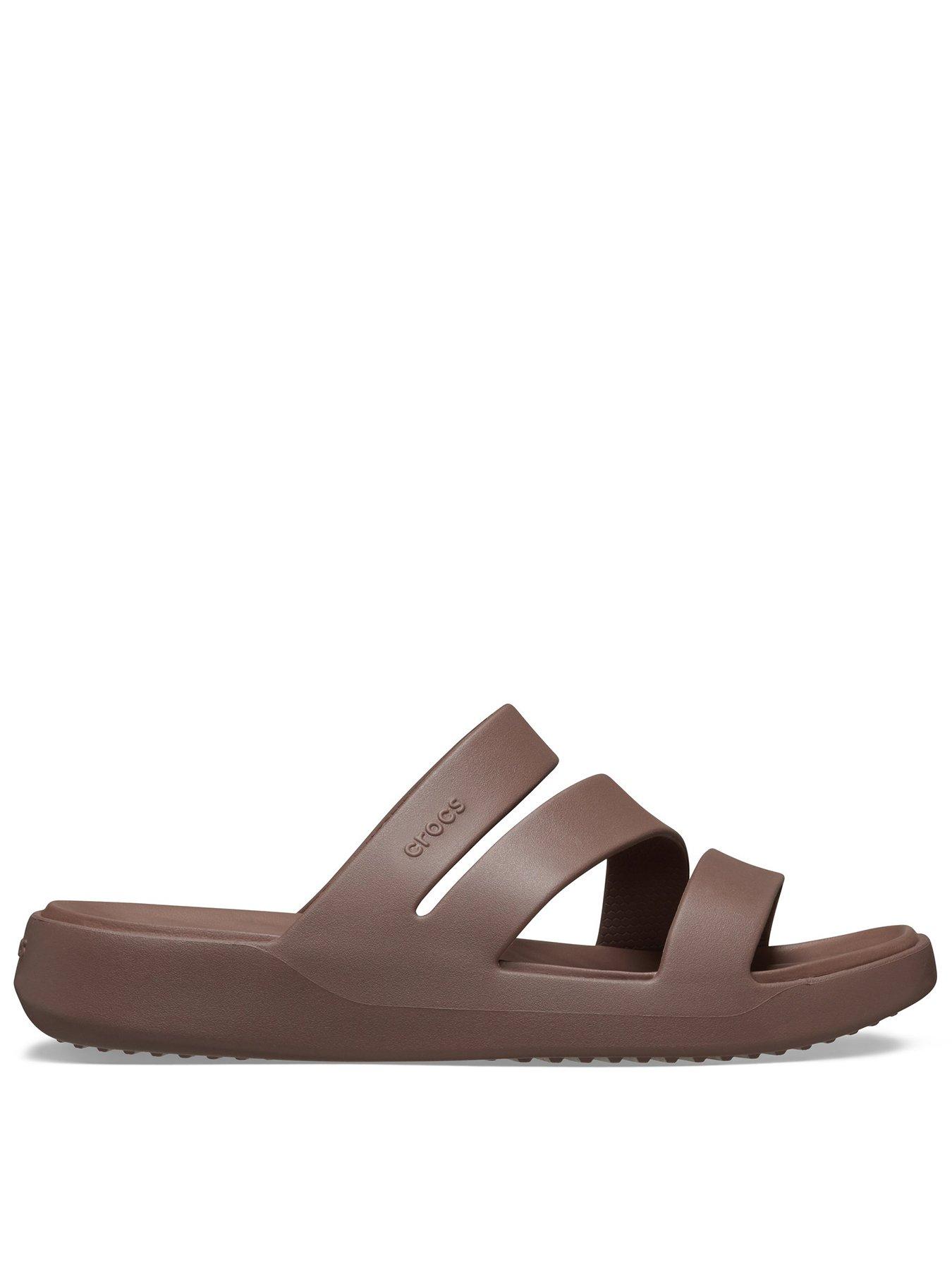 Image 1 of 6 of Crocs Getaway Strappy Sandal - Brown