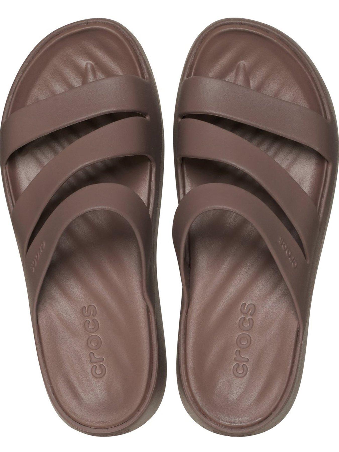 Image 4 of 6 of Crocs Getaway Strappy Sandal - Brown
