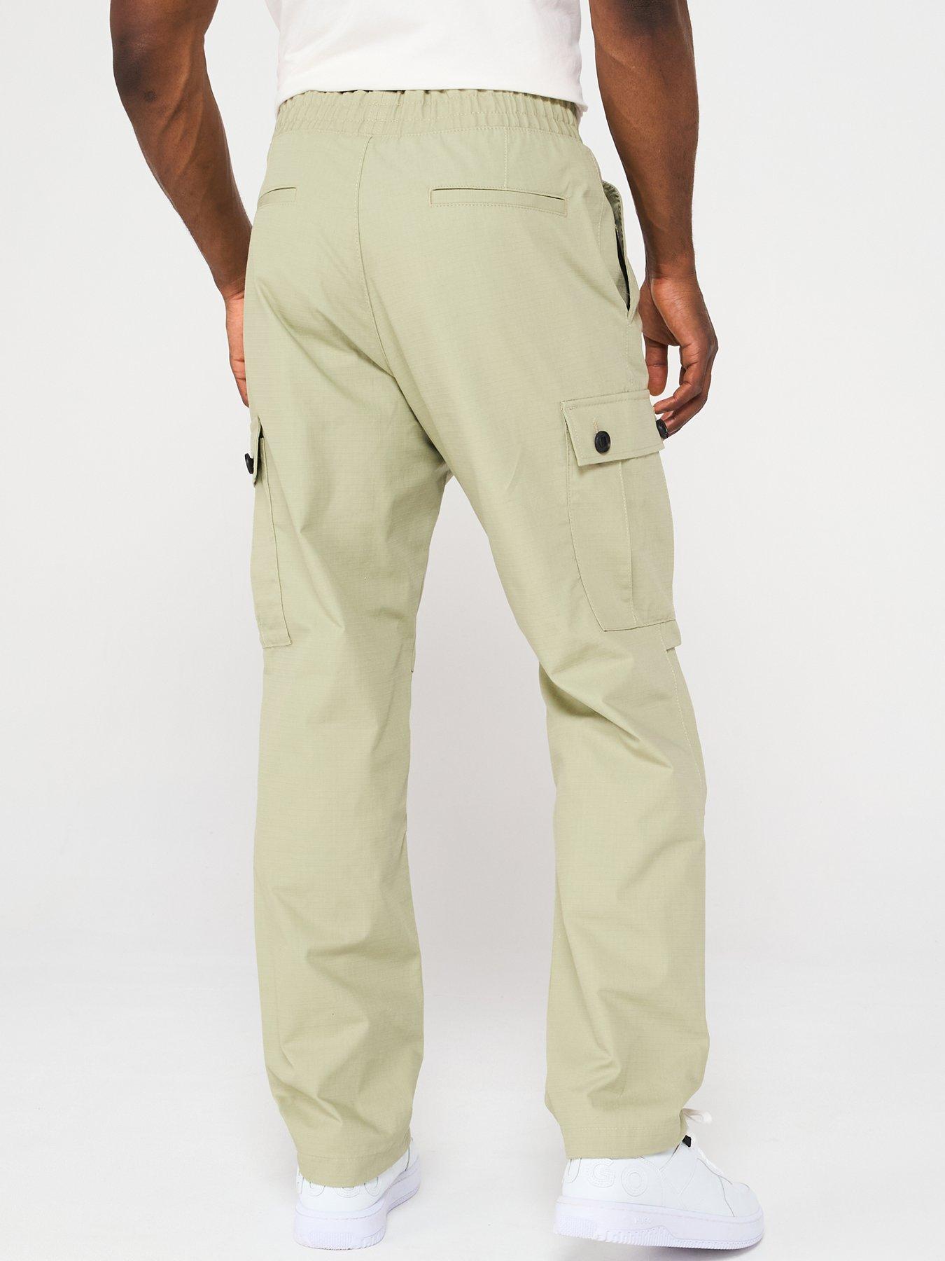 hugo-garlo233-regular-fit-drawstring-cargo-pants-greenstillFront