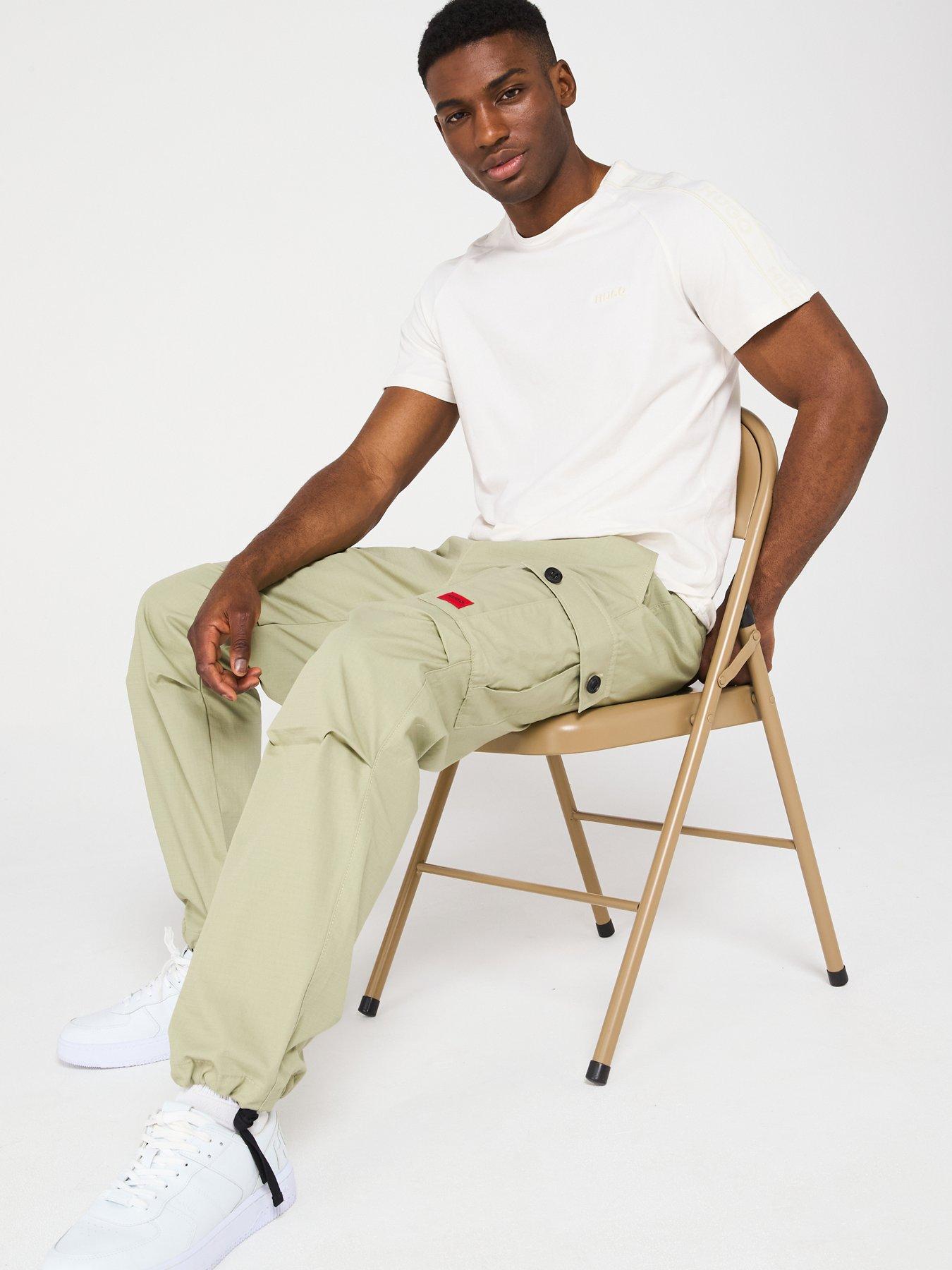 hugo-garlo233-regular-fit-drawstring-cargo-pants-greenoutfit
