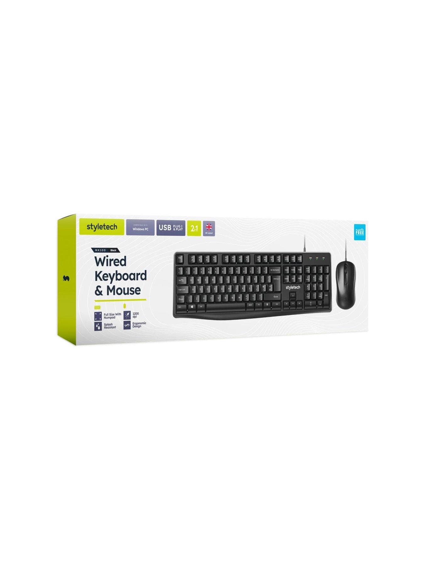Image 2 of 7 of Styletech Styletech MK100 Wired Keyboard and Mouse Bundle