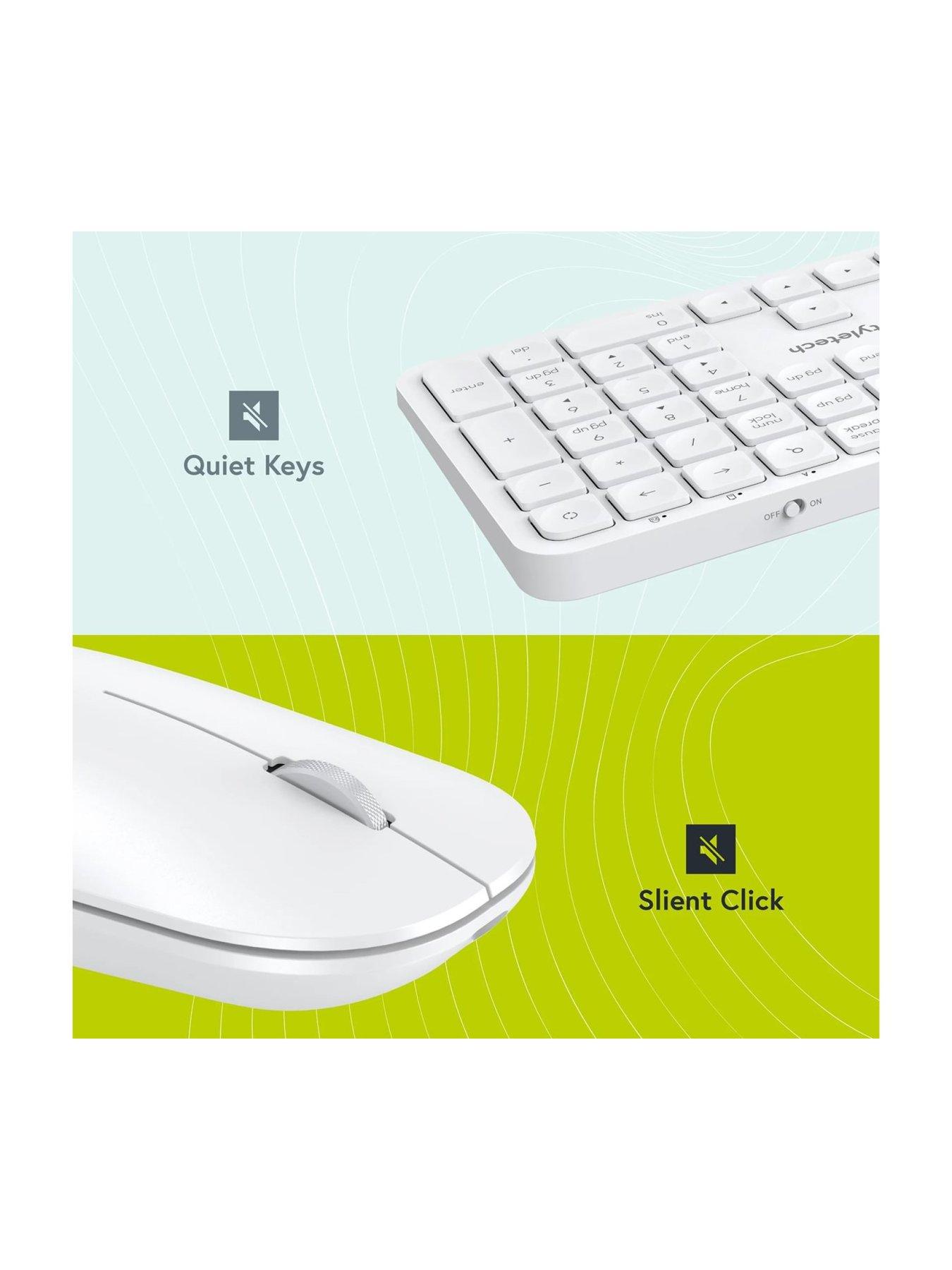 Image 6 of 7 of Styletech MK750 Wireless Mouse &amp; Keyboard - White