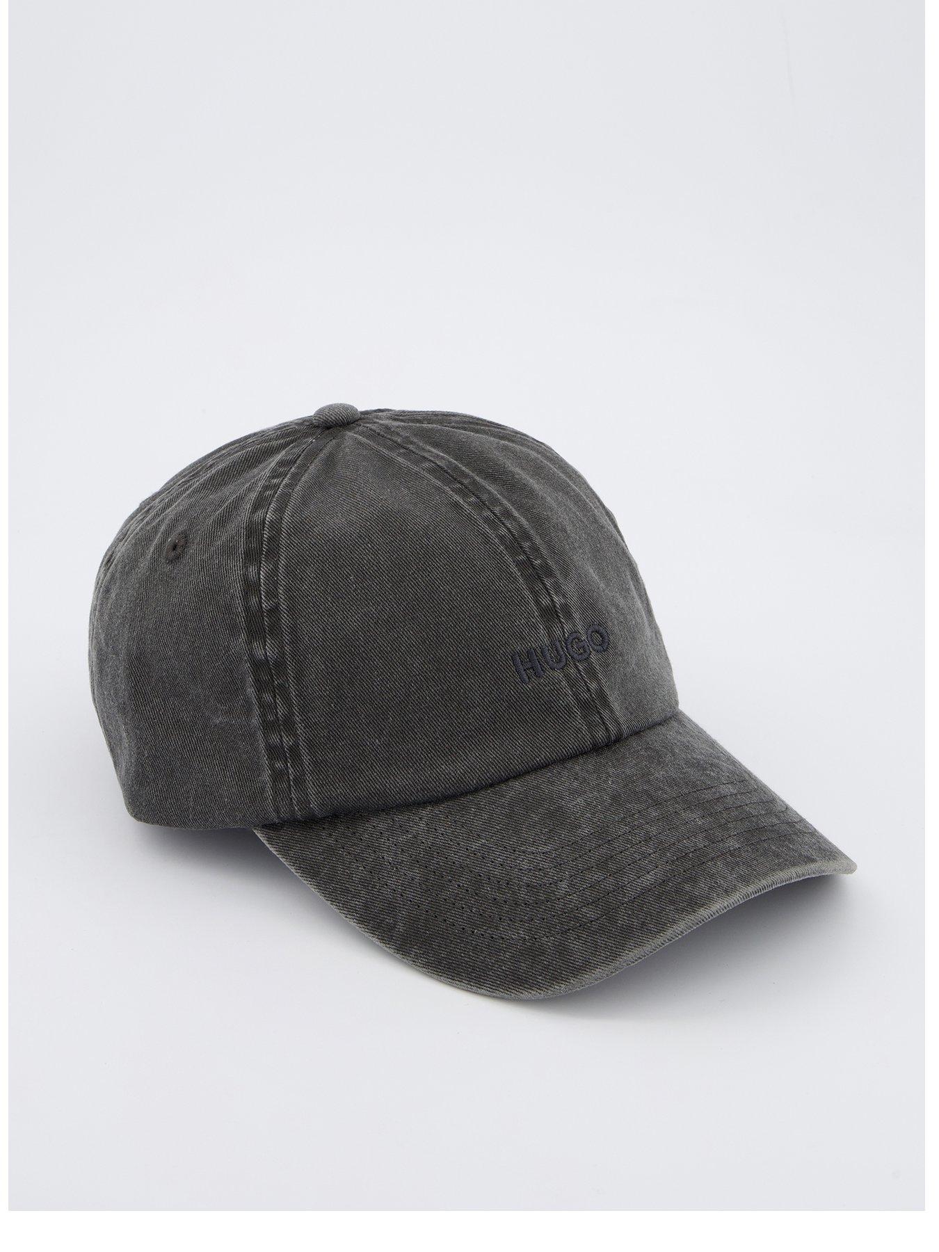Image 1 of 4 of HUGO Mett Washed Small Logo Cap- Black
