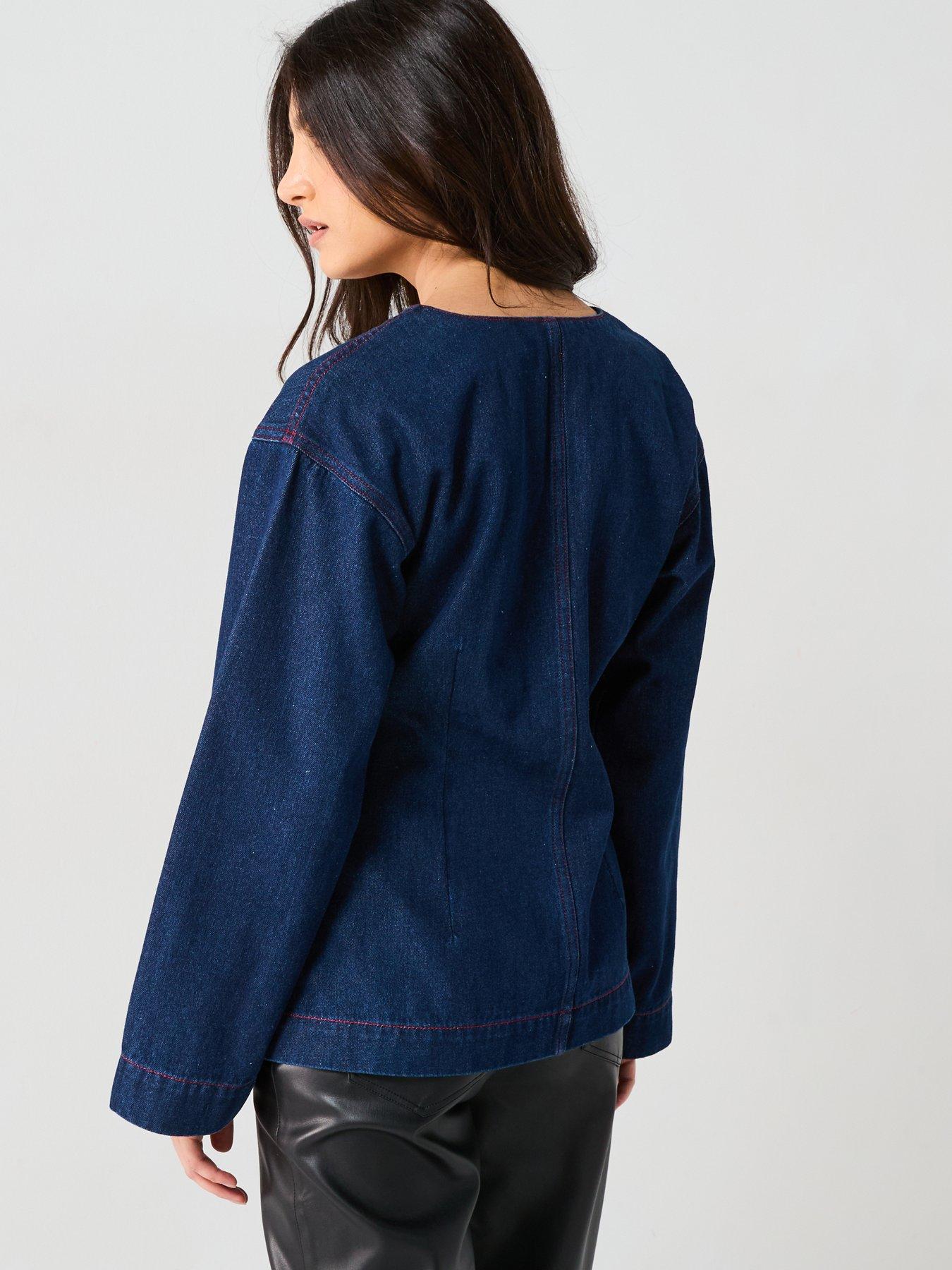 pieces-denim-fitted-denim-shirt-bluestillFront