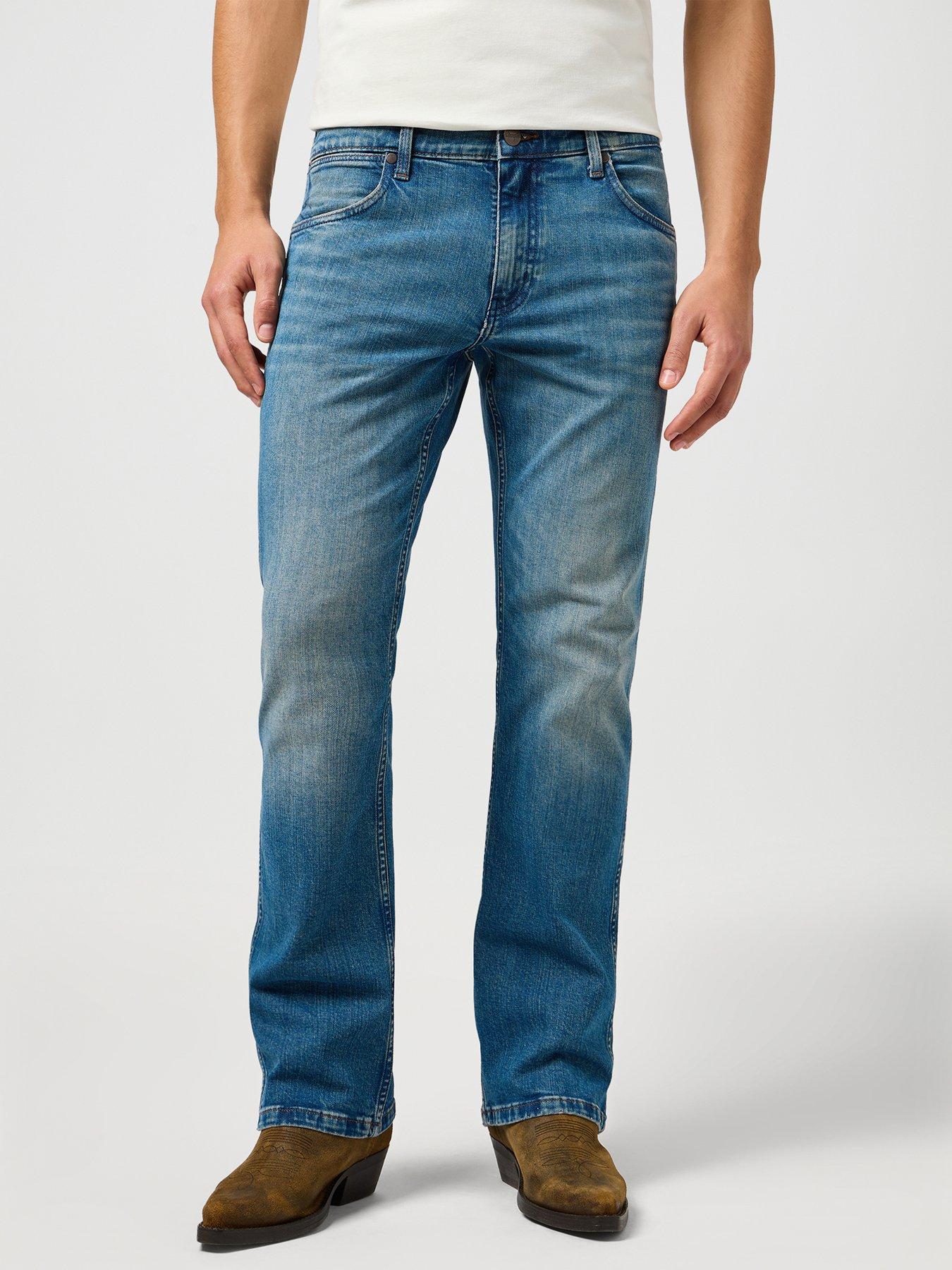 Image of Wrangler Horizon Regular Bootfit Jeans - Blue