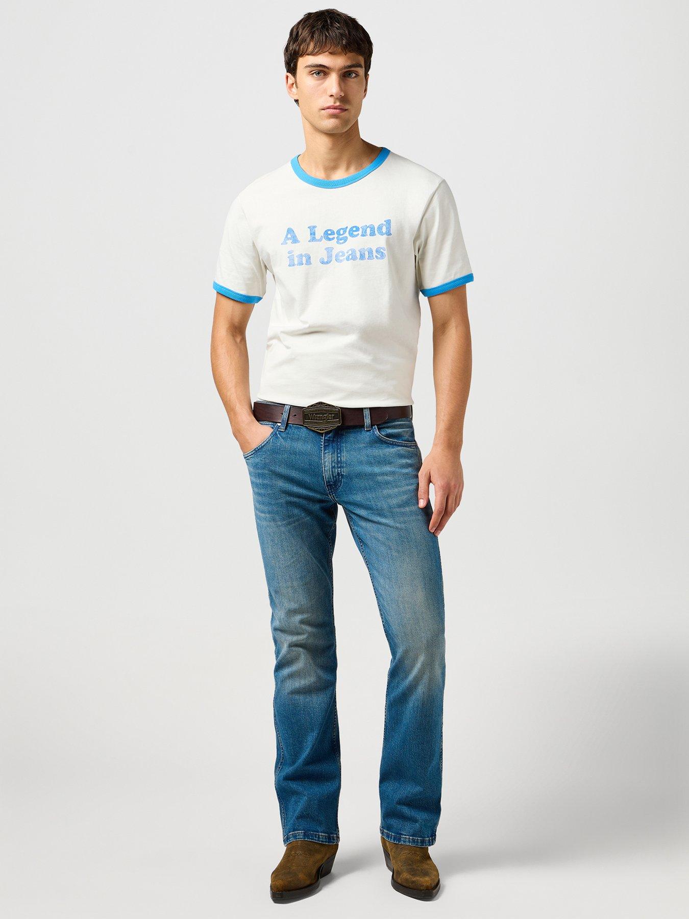 Image 3 of 5 of Wrangler Horizon Regular Bootfit Jeans - Blue