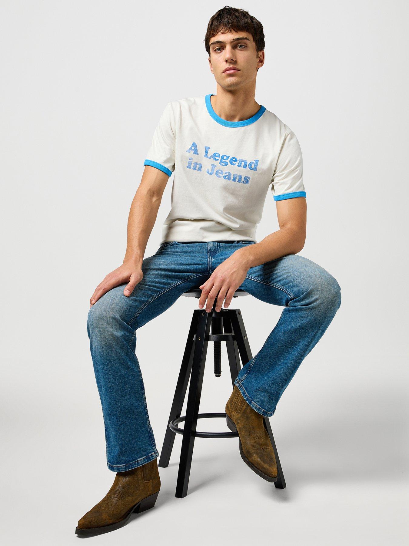 Image 5 of 5 of Wrangler Horizon Regular Bootfit Jeans - Blue