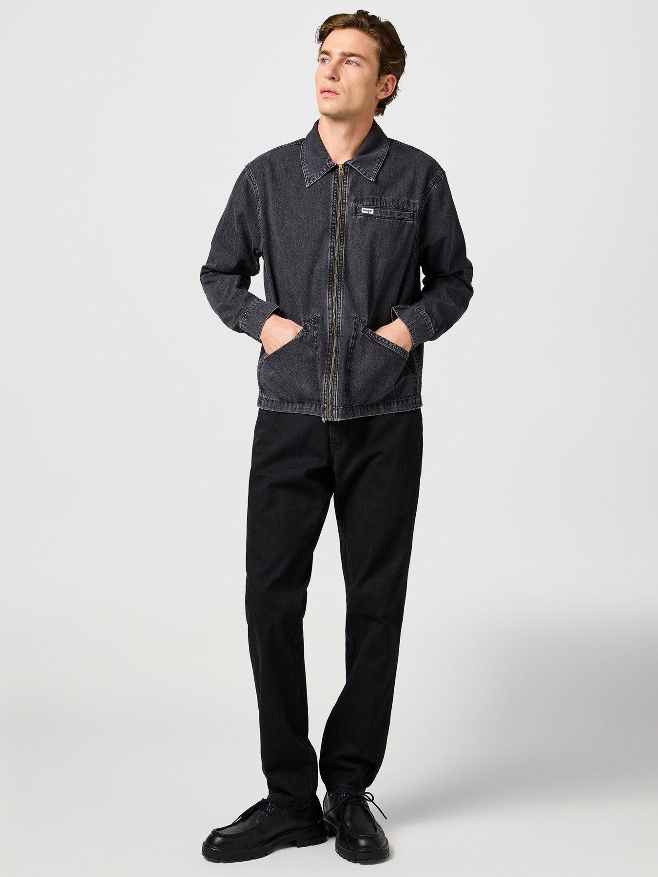 Image 3 of 6 of Wrangler Wrangler Rodep Denim Jacket -dark Grey