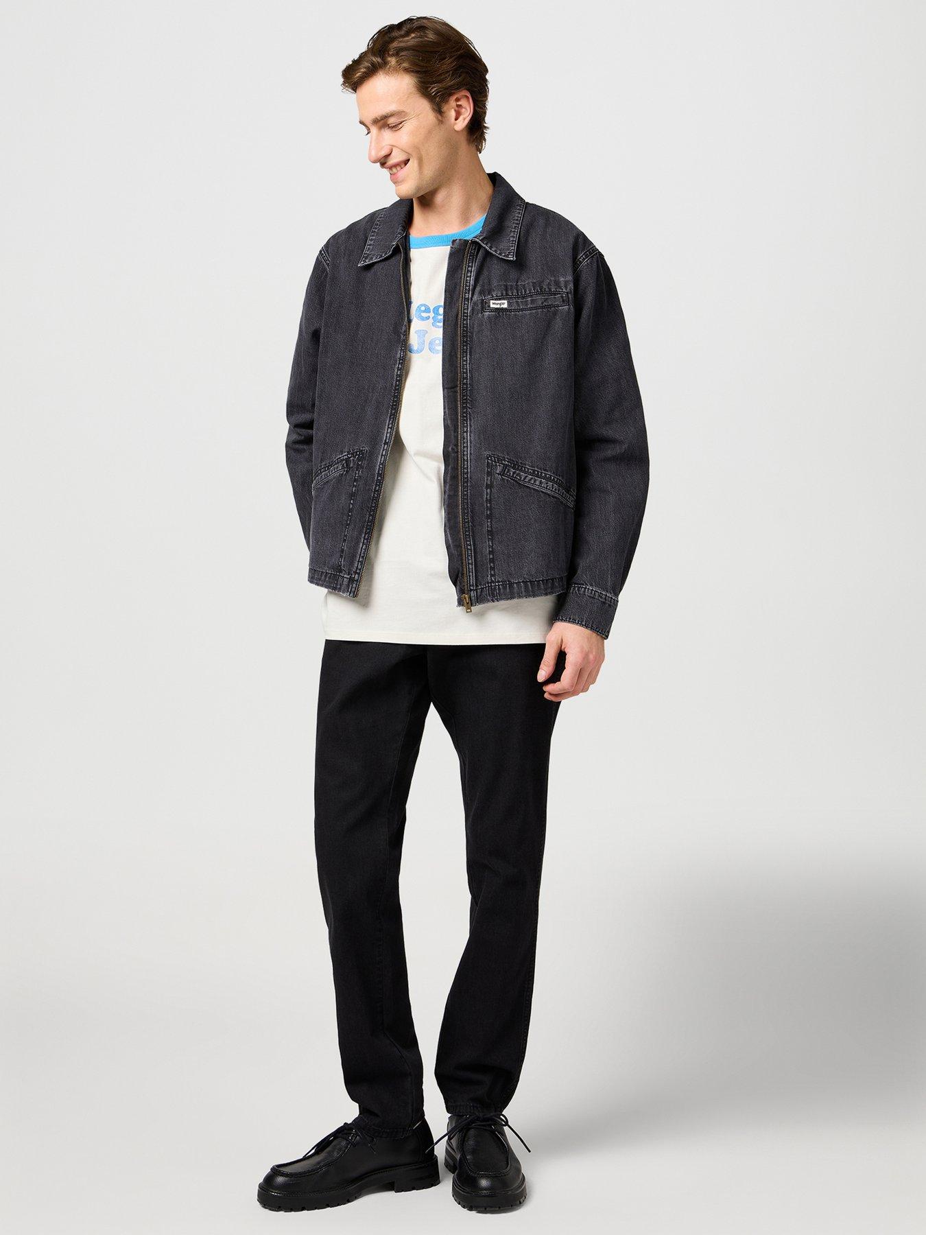 Image 4 of 6 of Wrangler Wrangler Rodep Denim Jacket -dark Grey