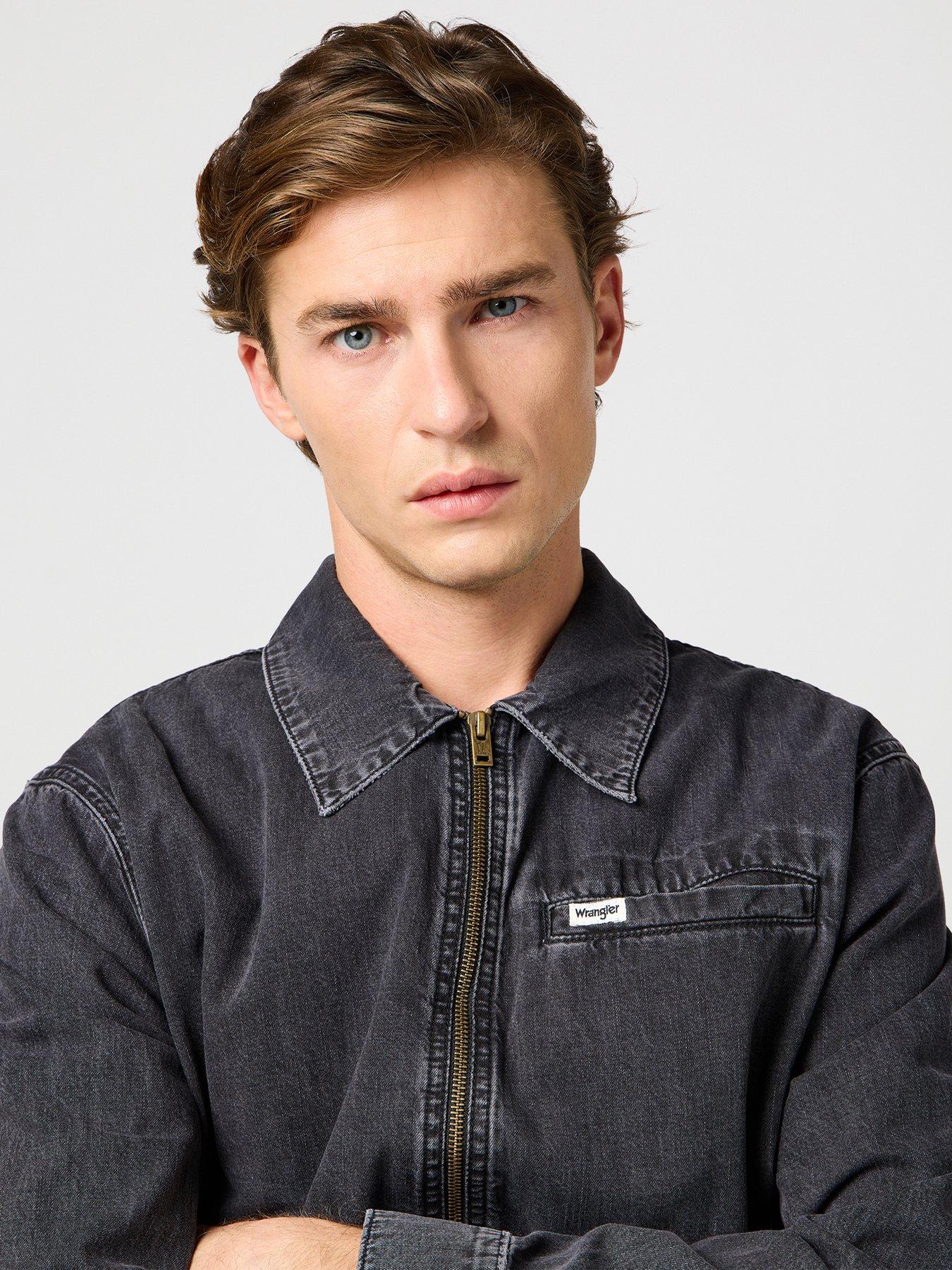 Image 5 of 6 of Wrangler Wrangler Rodep Denim Jacket -dark Grey