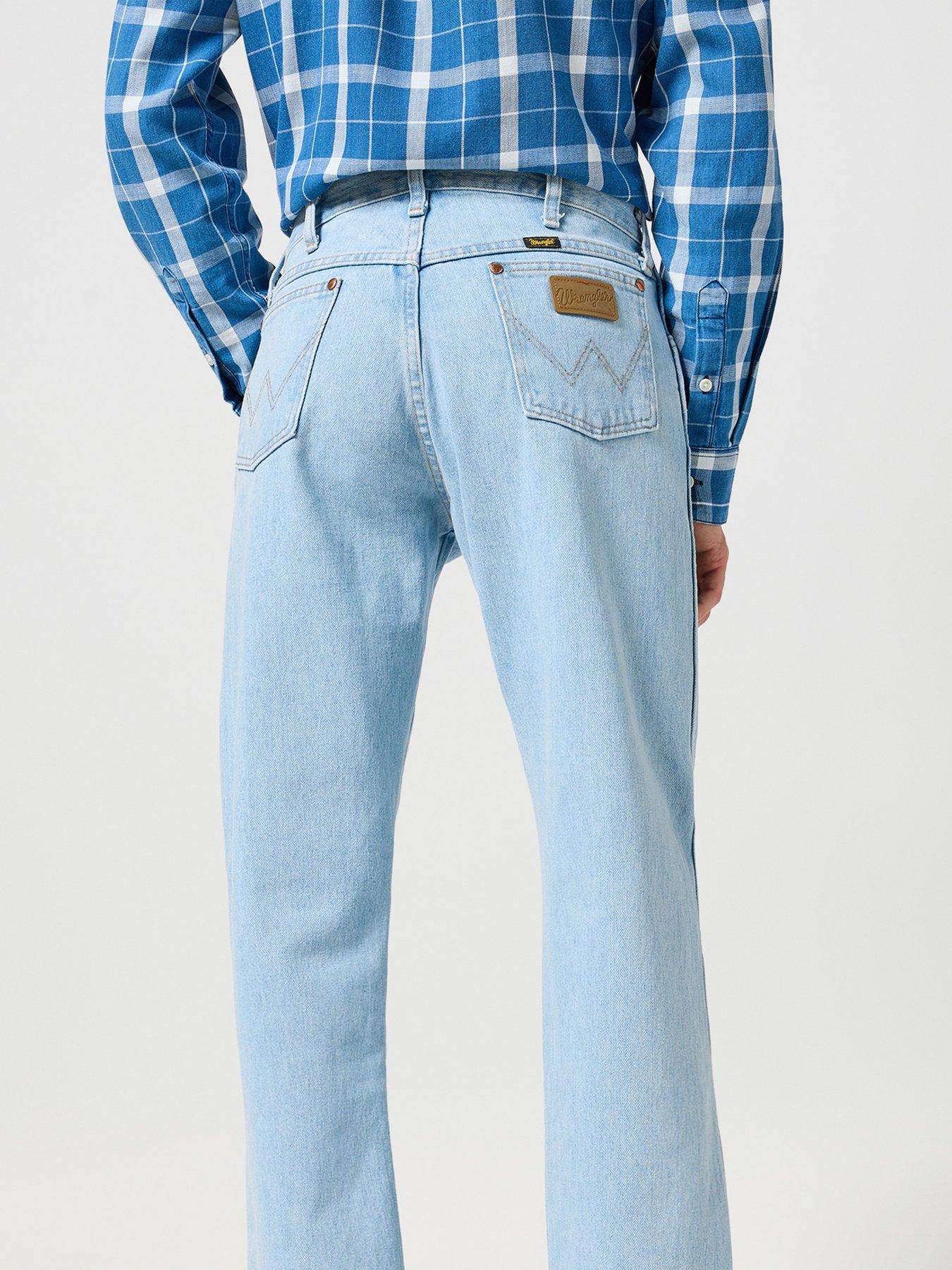 Image 2 of 5 of Wrangler 13MWZ Regular Straight Fit Jeans - Light Blue