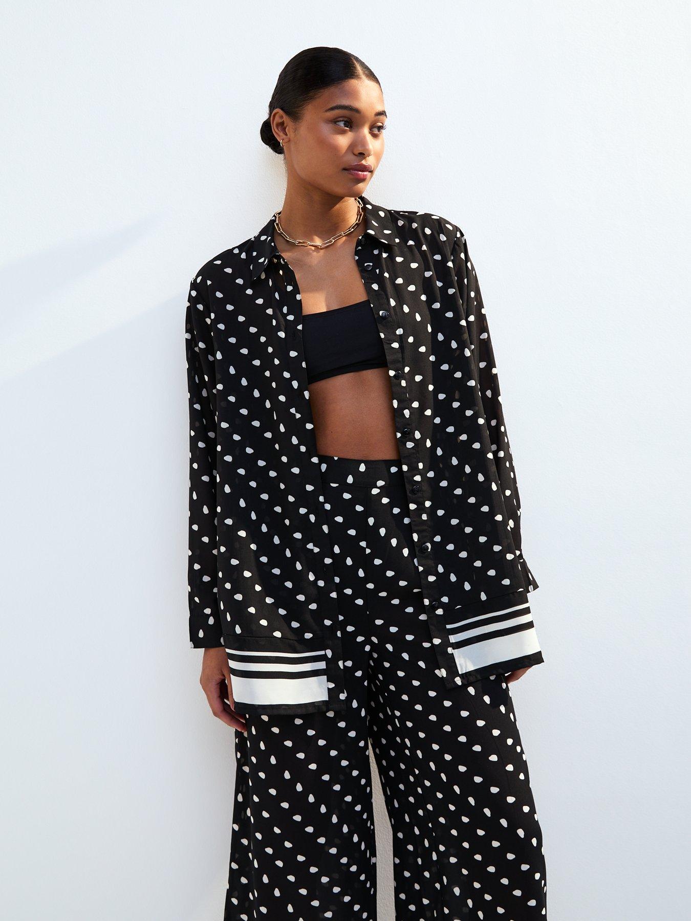 new-look-black-polka-dot-long-beach-shirtoutfit