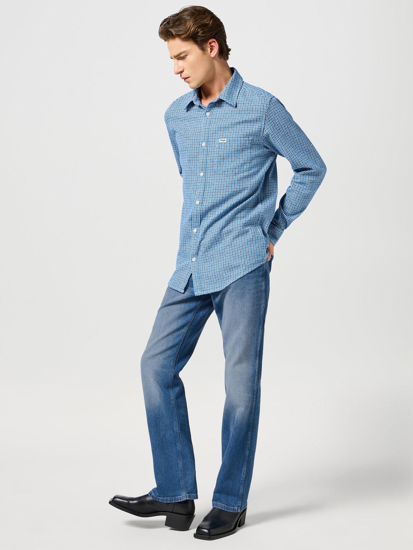Image 3 of 5 of Wrangler Horizon Regular Bootfit Jeans - Blue