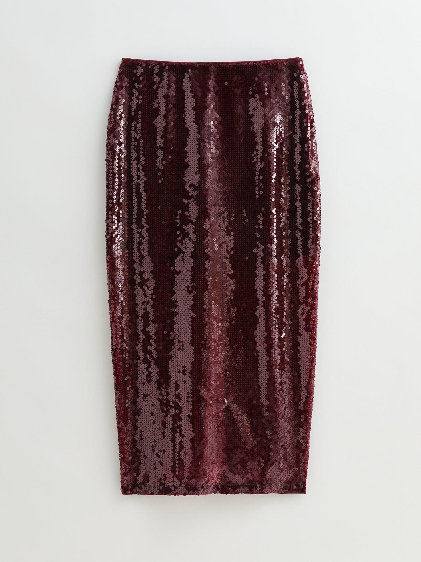 new-look-sequinned-midi-skirt-reddetail