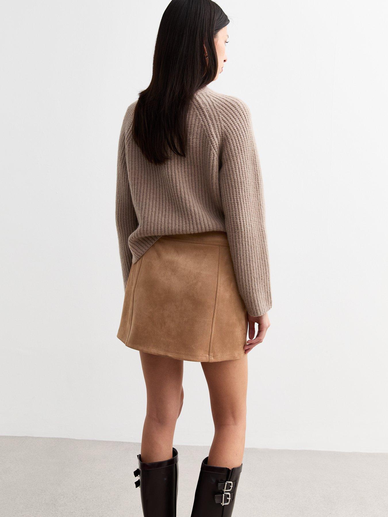 new-look-faux-suede-mini-skirt-camelstillFront