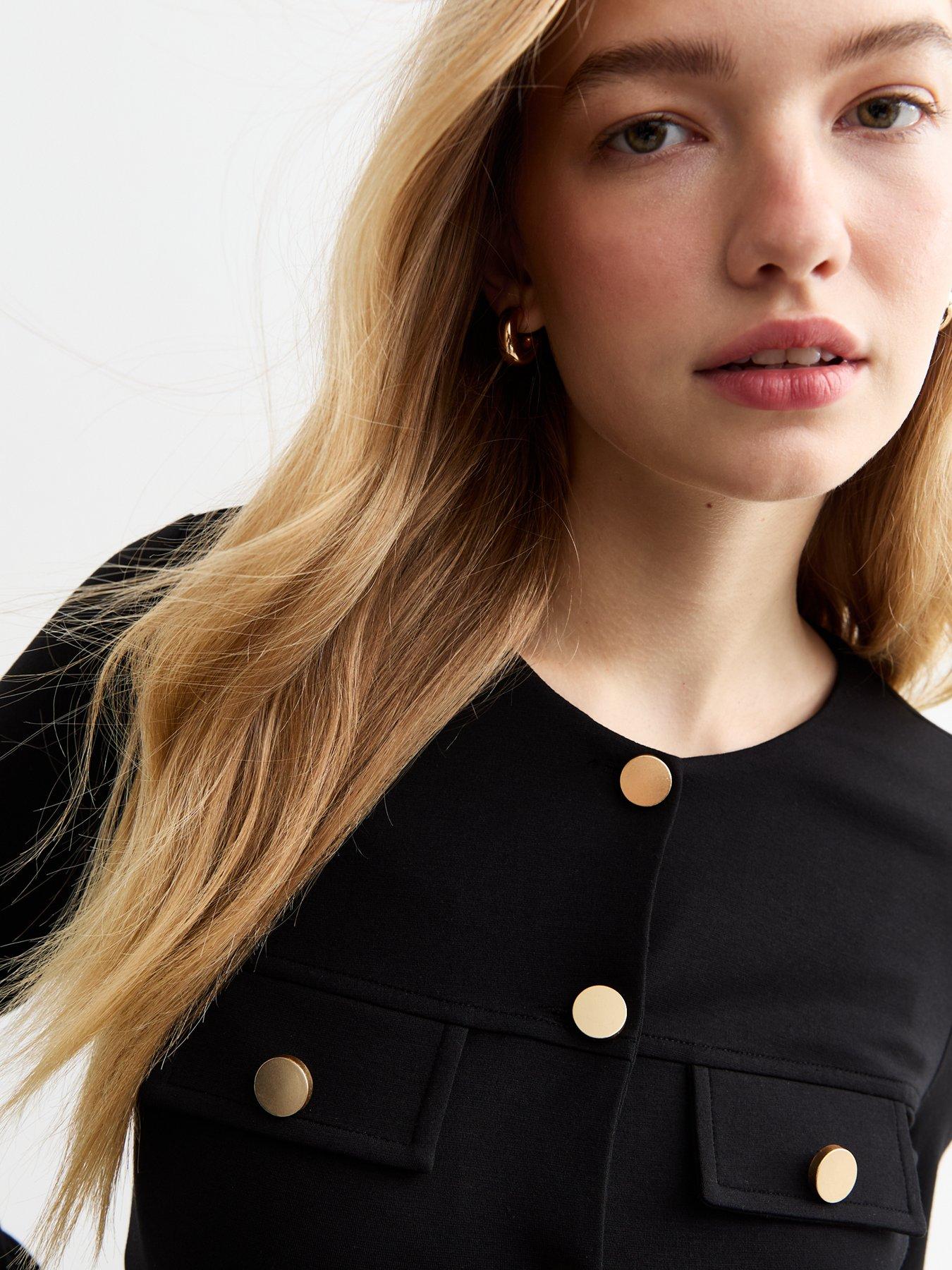 new-look-black-ponte-buttoned-cardiganoutfit