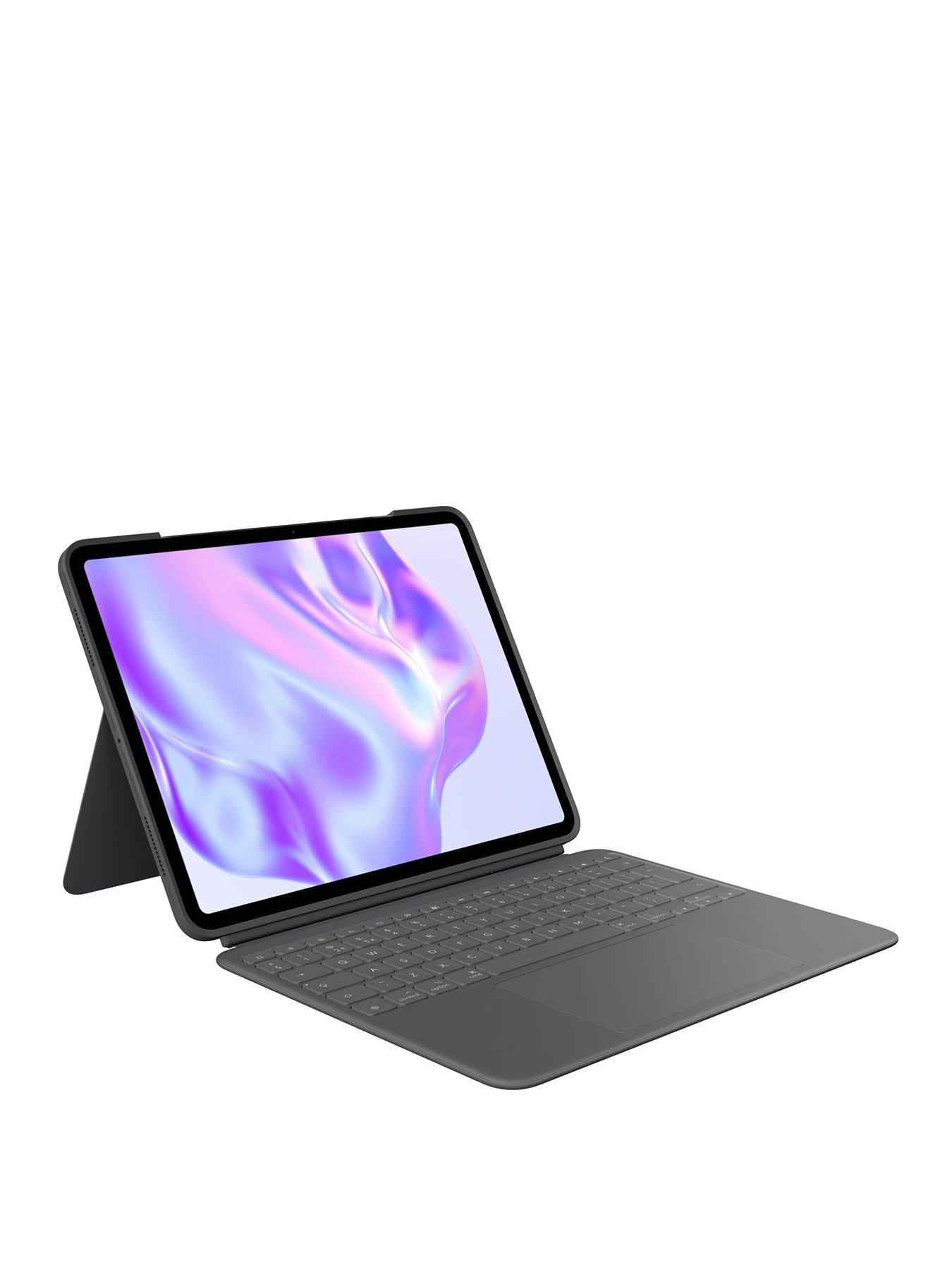 undefined Logitech Combo Touch Ipad Pro 13-Inch (M4)(2024) Keyboard Case - Detachable Backlit Keyboard With Kickstand, Multi-Use Mode Graphite