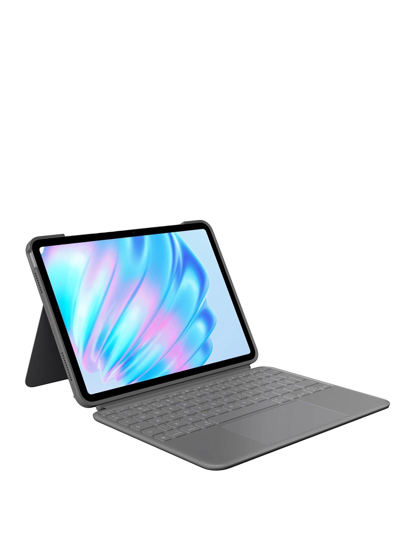Image 1 of 8 of Logitech Logitech Combo Touch Ipad Pro 11-Inch (M4)(2024) Keyboard Case - Detachable Backlit Keyboard With Kickstand, Multi-Use Mode Graphite