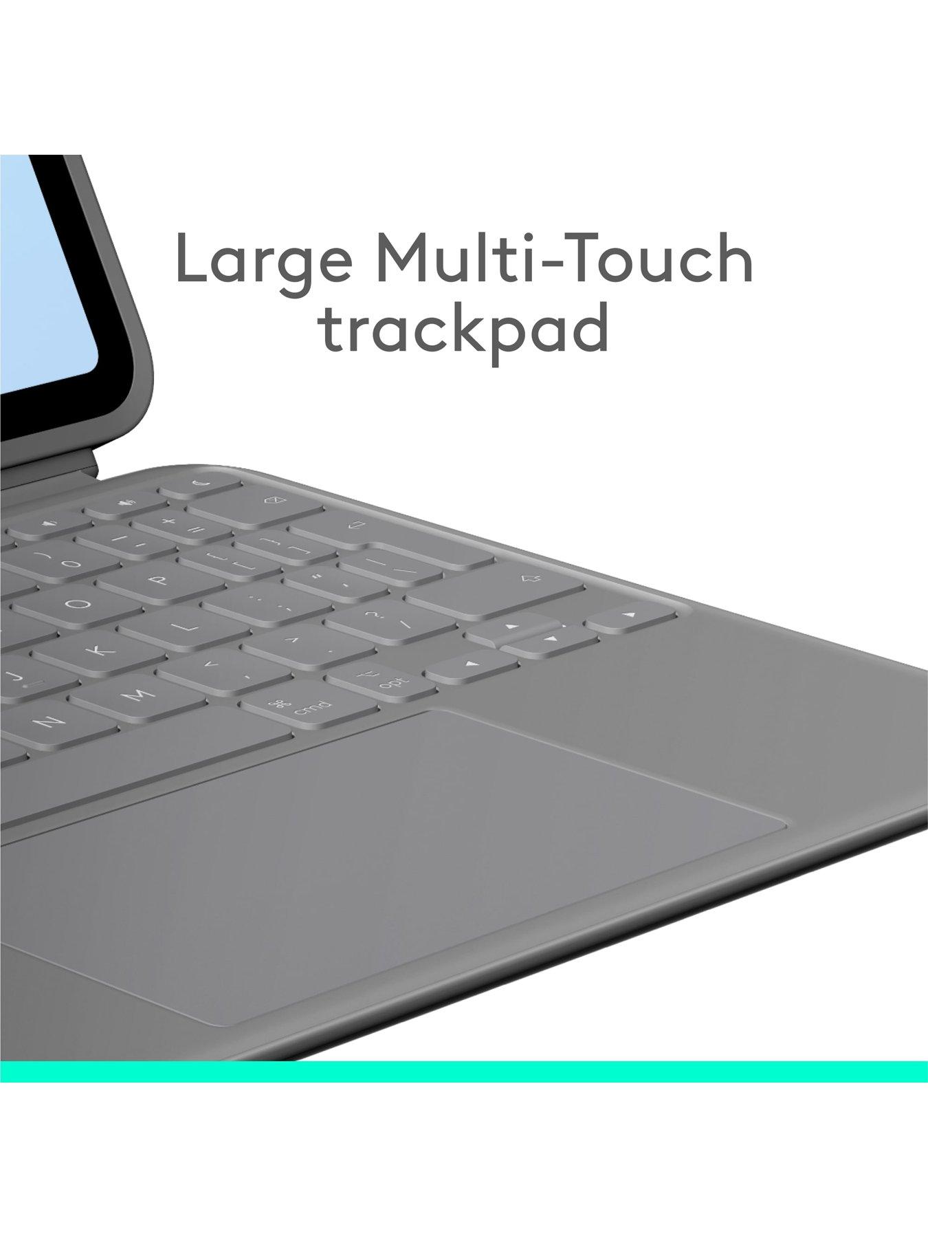 Image 4 of 8 of Logitech Logitech Combo Touch Ipad Pro 11-Inch (M4)(2024) Keyboard Case - Detachable Backlit Keyboard With Kickstand, Multi-Use Mode Graphite