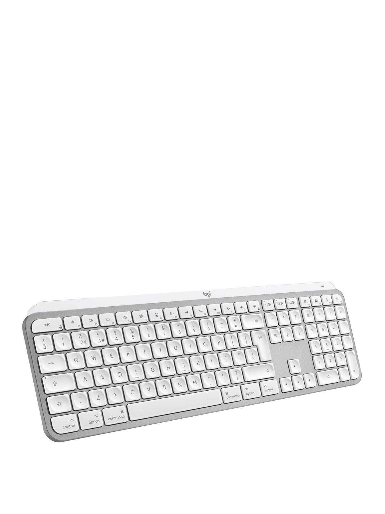 Image 1 of 8 of Logitech Logitech Mx Keys S For Mac &nbsp;Advanced Wireless Illuminated Keyboard Pale Grey
