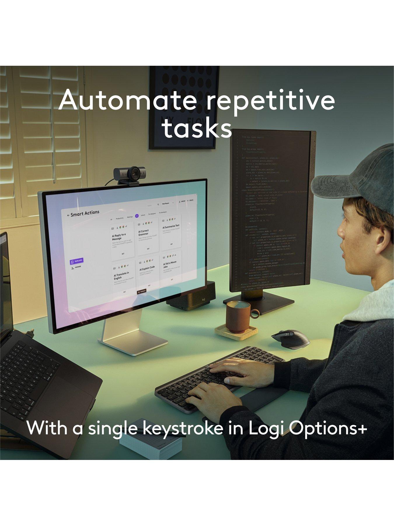 Image 4 of 8 of Logitech Logitech Mx Keys S For Mac &nbsp;Advanced Wireless Illuminated Keyboard Pale Grey