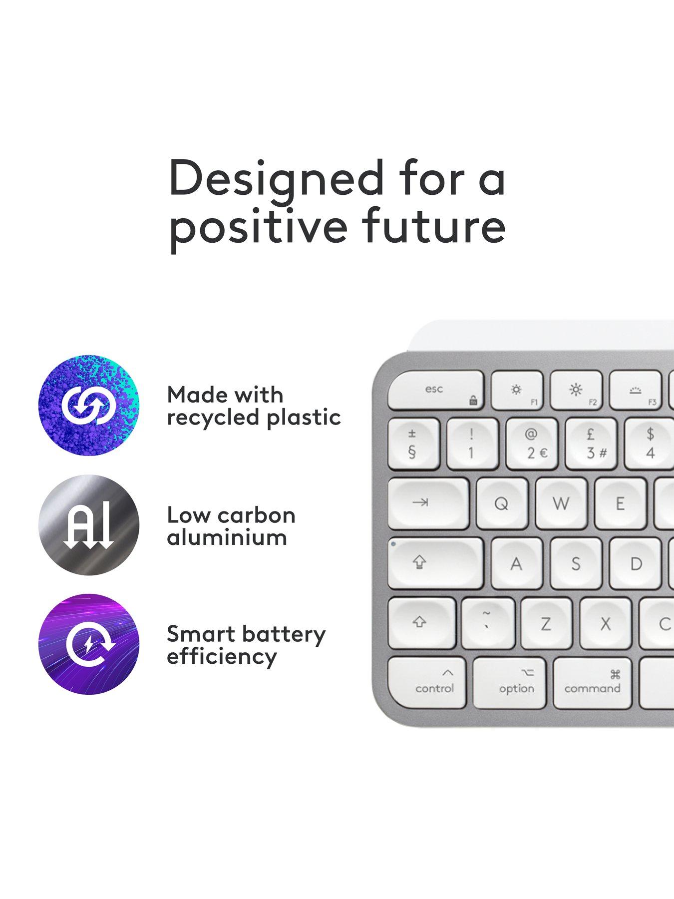 Image 5 of 8 of Logitech Logitech Mx Keys S For Mac &nbsp;Advanced Wireless Illuminated Keyboard Pale Grey