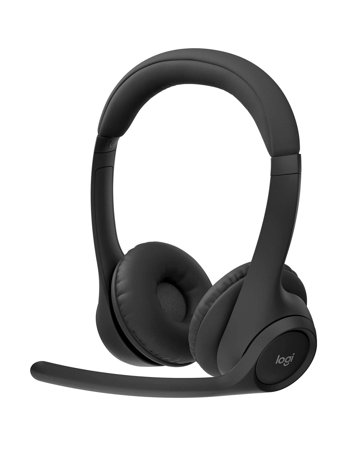 Image 1 of 8 of Logitech Logitech Zone 300 Wireless Bluetooth Headset With Noise-Cancelling Microphone, Compatible With Windows, Mac, Chrome, Linux, Ios, Android-Black