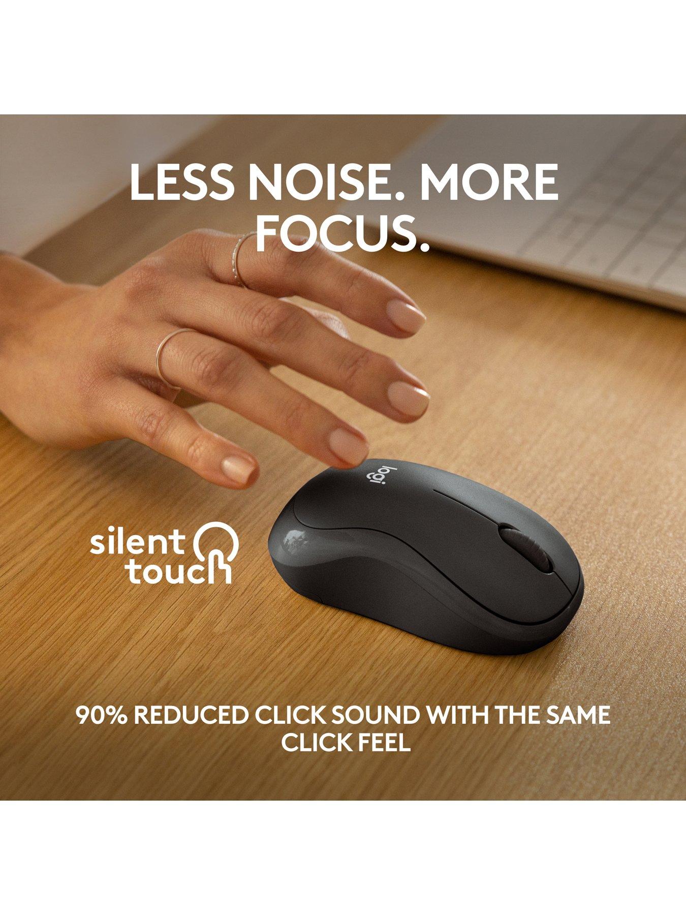 Image 2 of 7 of Logitech Logitech M240 Silent Bluetooth Mouse, Wireless, Compact, Portable, Smooth Tracking, Compatible With Pc, Mac, Laptop, Tablets Graphite