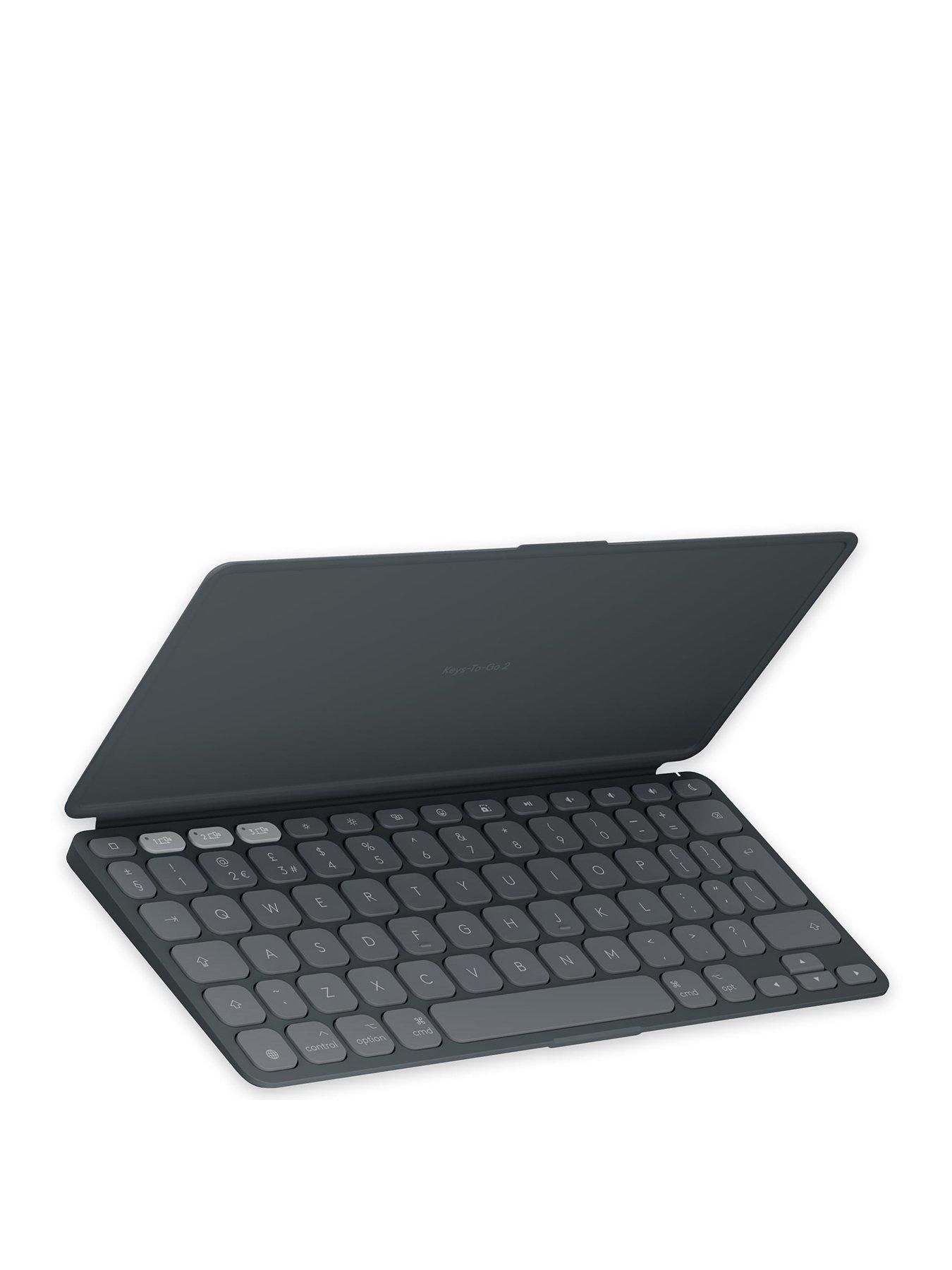Image of Logitech Logitech Keys-To-Go 2 Portable Wireless Ipad Keyboard With Built-In Cover, Slim And Compact Wireless Keyboard For Ipad Graphite