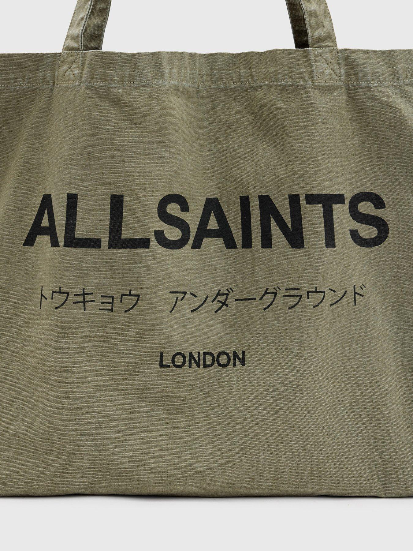 Image 4 of 5 of AllSaints Underground Logo Printed Tote Bag