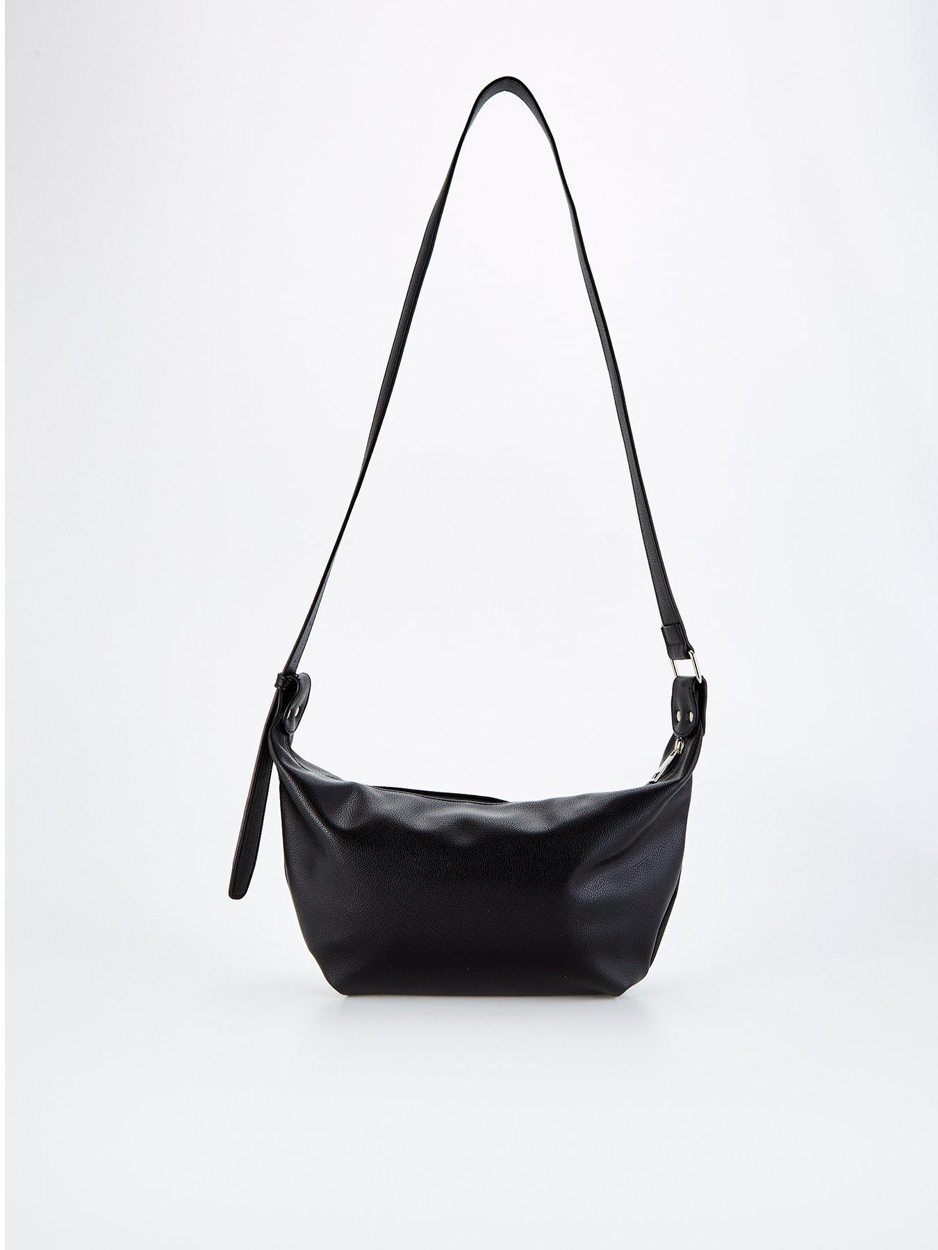 pieces-crossbody-faux-leather-bag-black