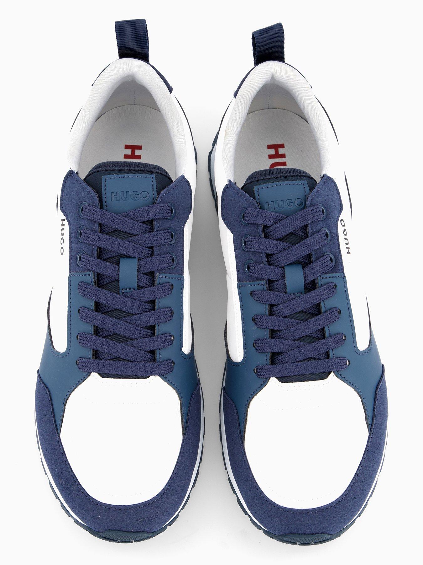 Image 3 of 7 of HUGO Men's Icelin Lace Runner Trainers - Blue