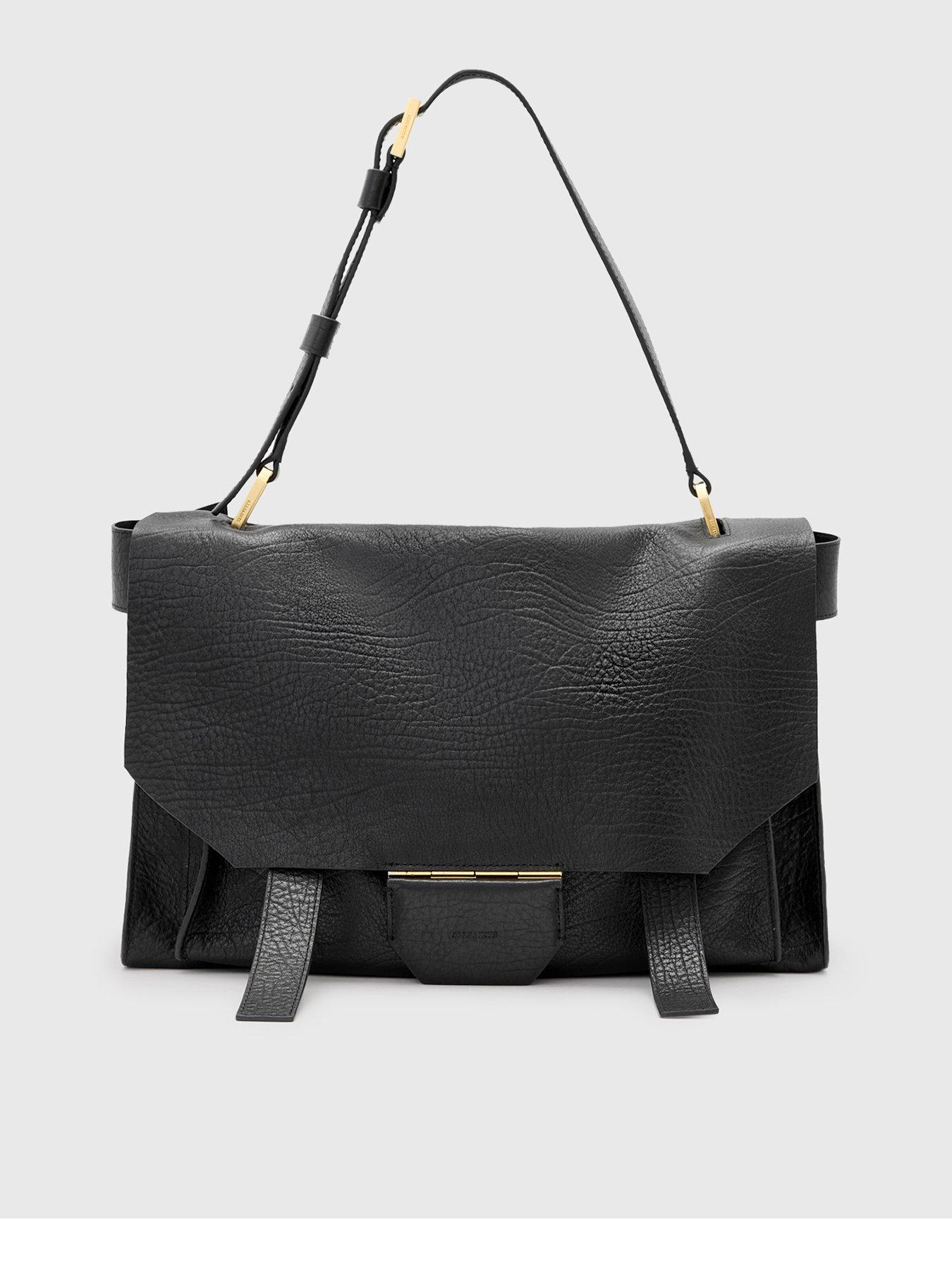 AllSaints Ursa Grain Leather Satchel Bag