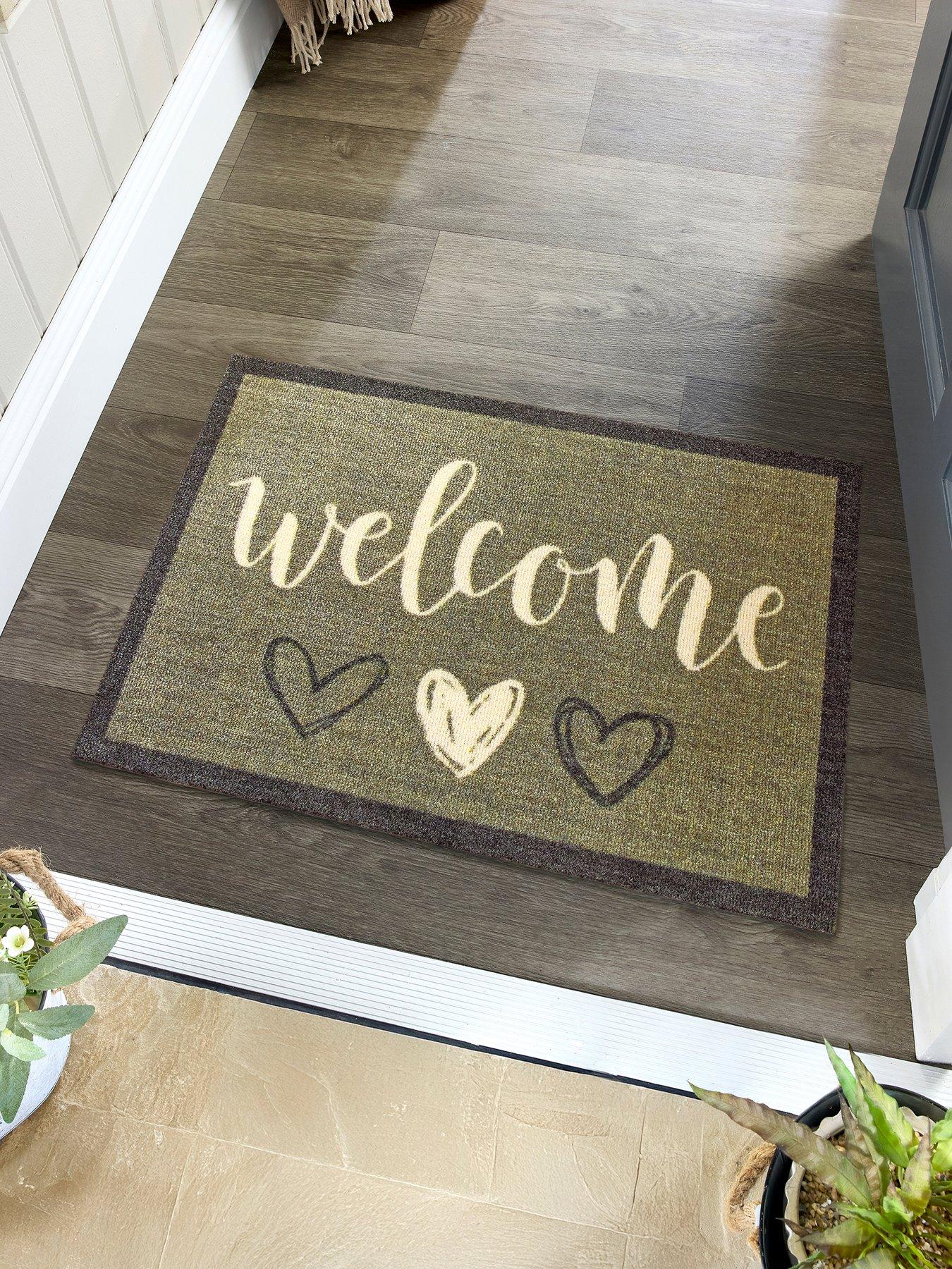 very-home-my-welcome-washable-doormat-sage-green-50x75cm