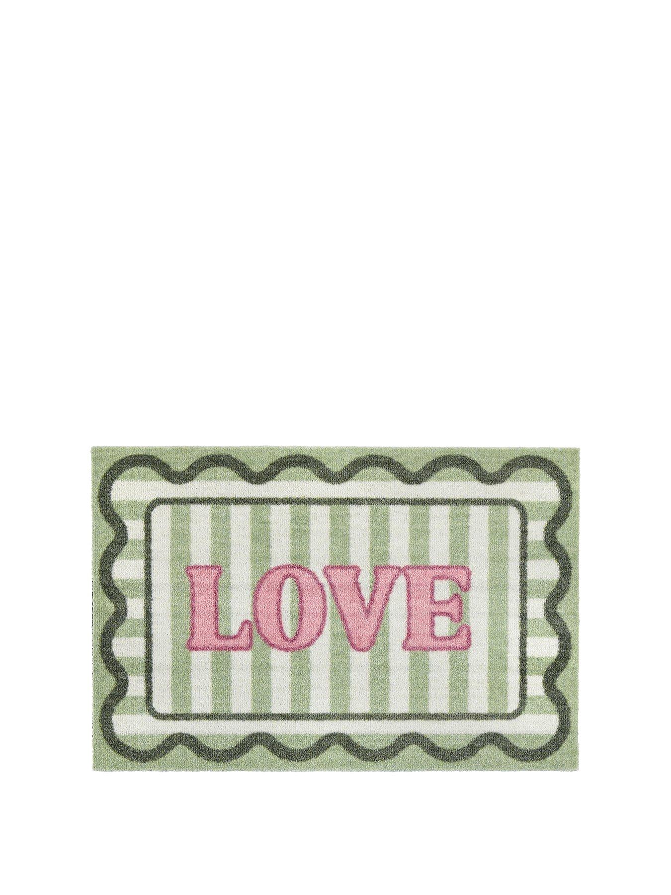 the-very-collection-my-love-nylon-washable-doormat-50x75cm-greenstillFront