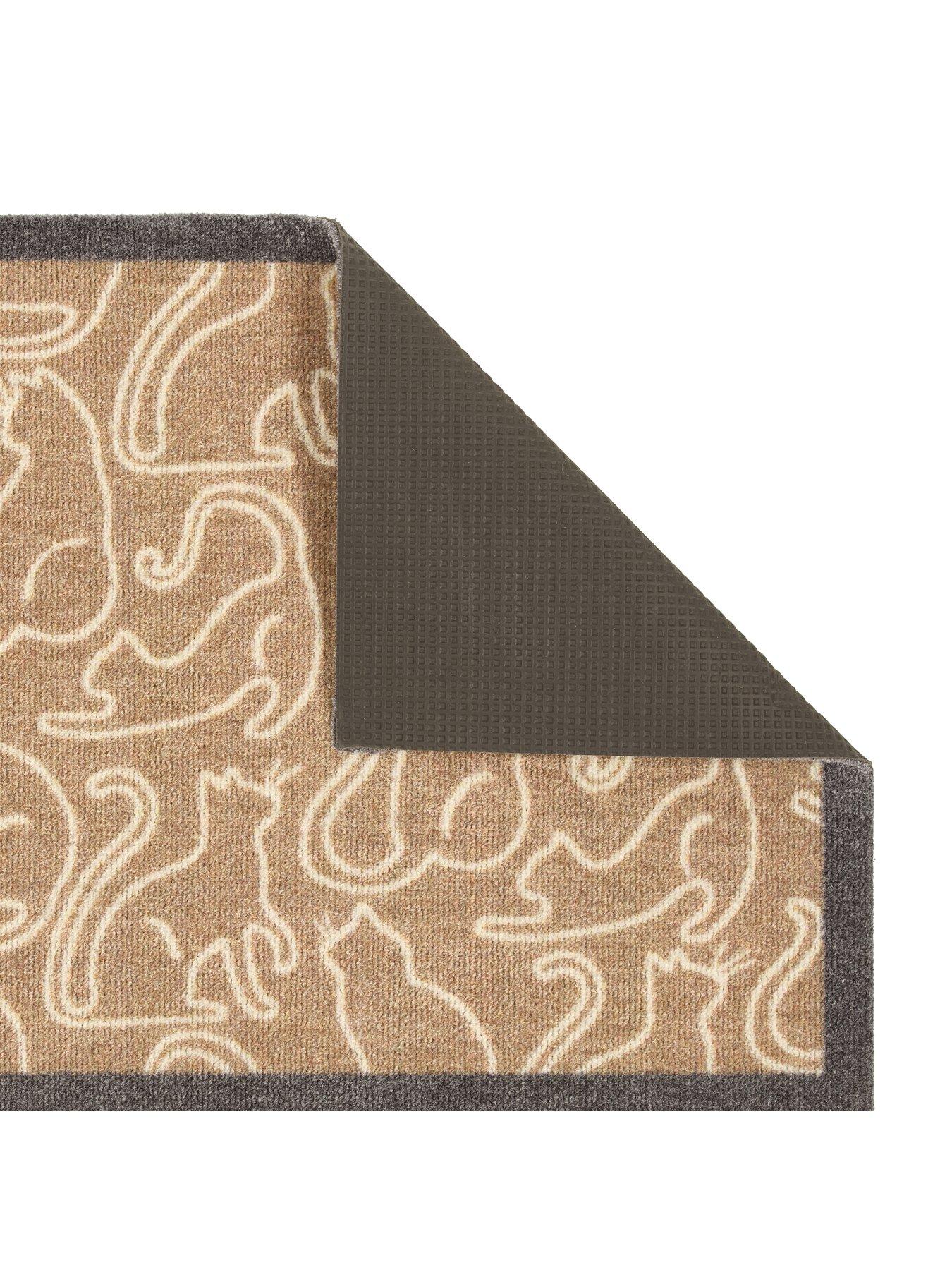Image 3 of 4 of The Very Collection My Cat Outline Washable Doormat 50x75cm - Beige