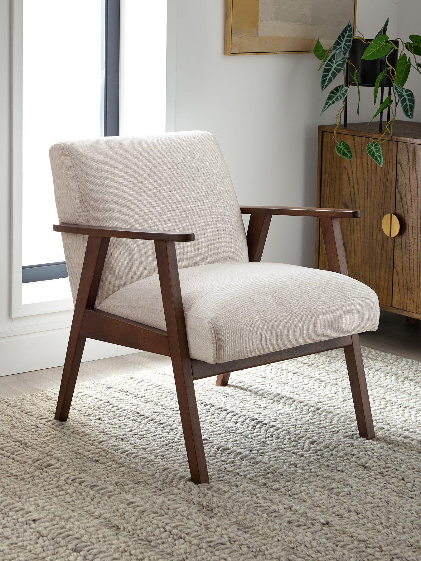 Image 1 of 7 of The Very Collection Cora Fabric Accent Chair - Natural
