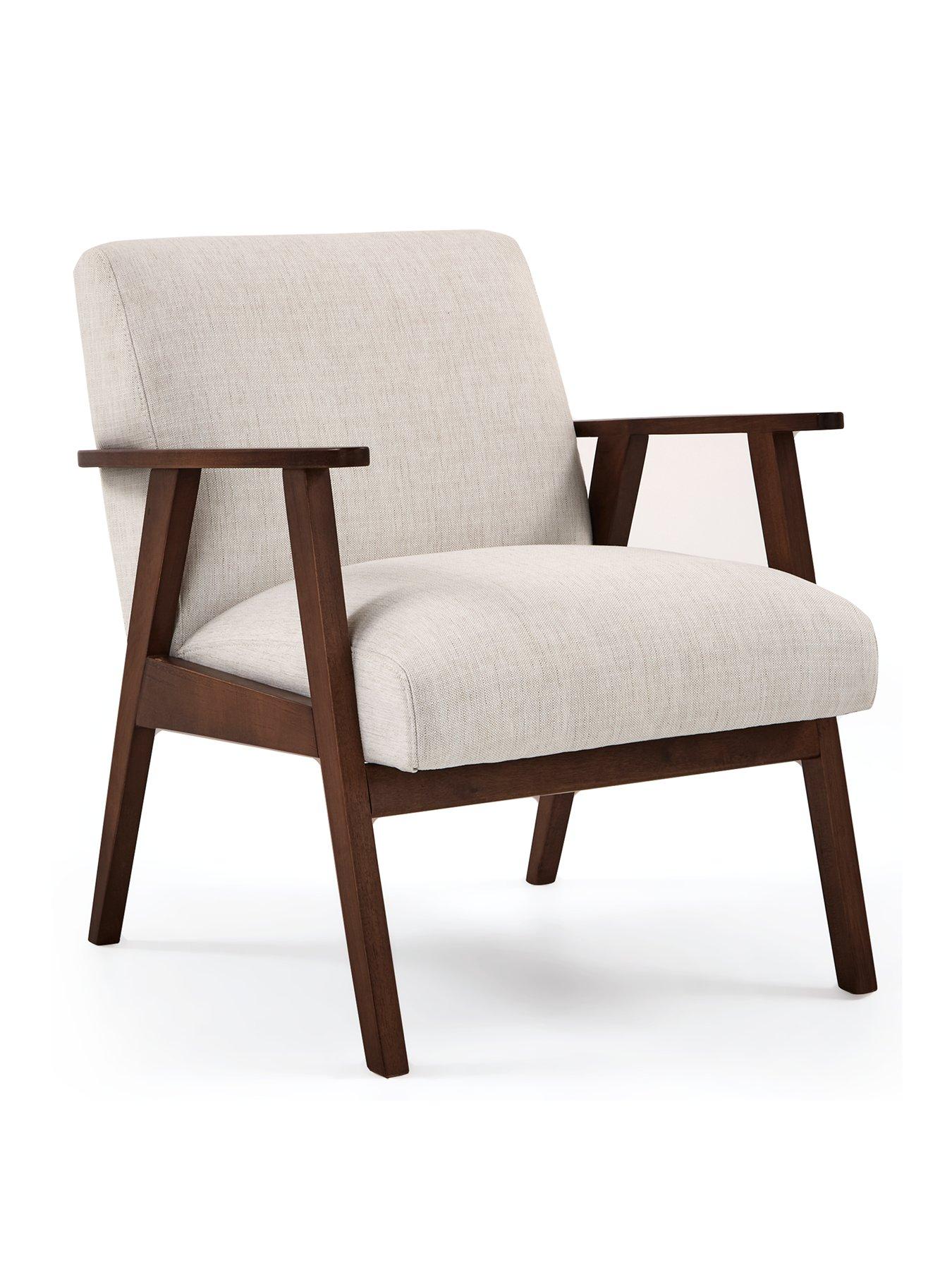 Image 3 of 7 of The Very Collection Cora Fabric Accent Chair - Natural